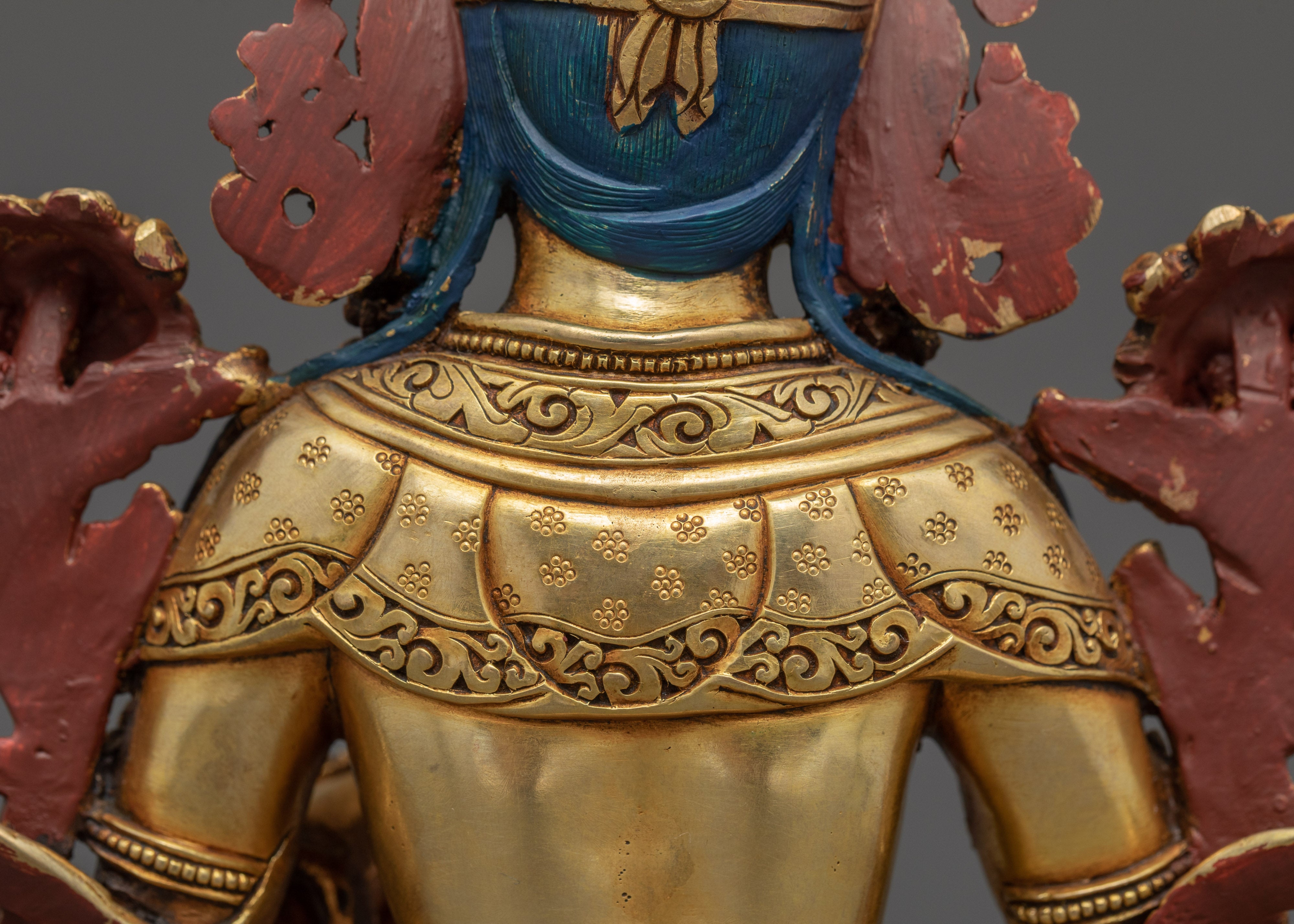 Green Tara Mother Statue | Traditional Hand Carved Sculpture