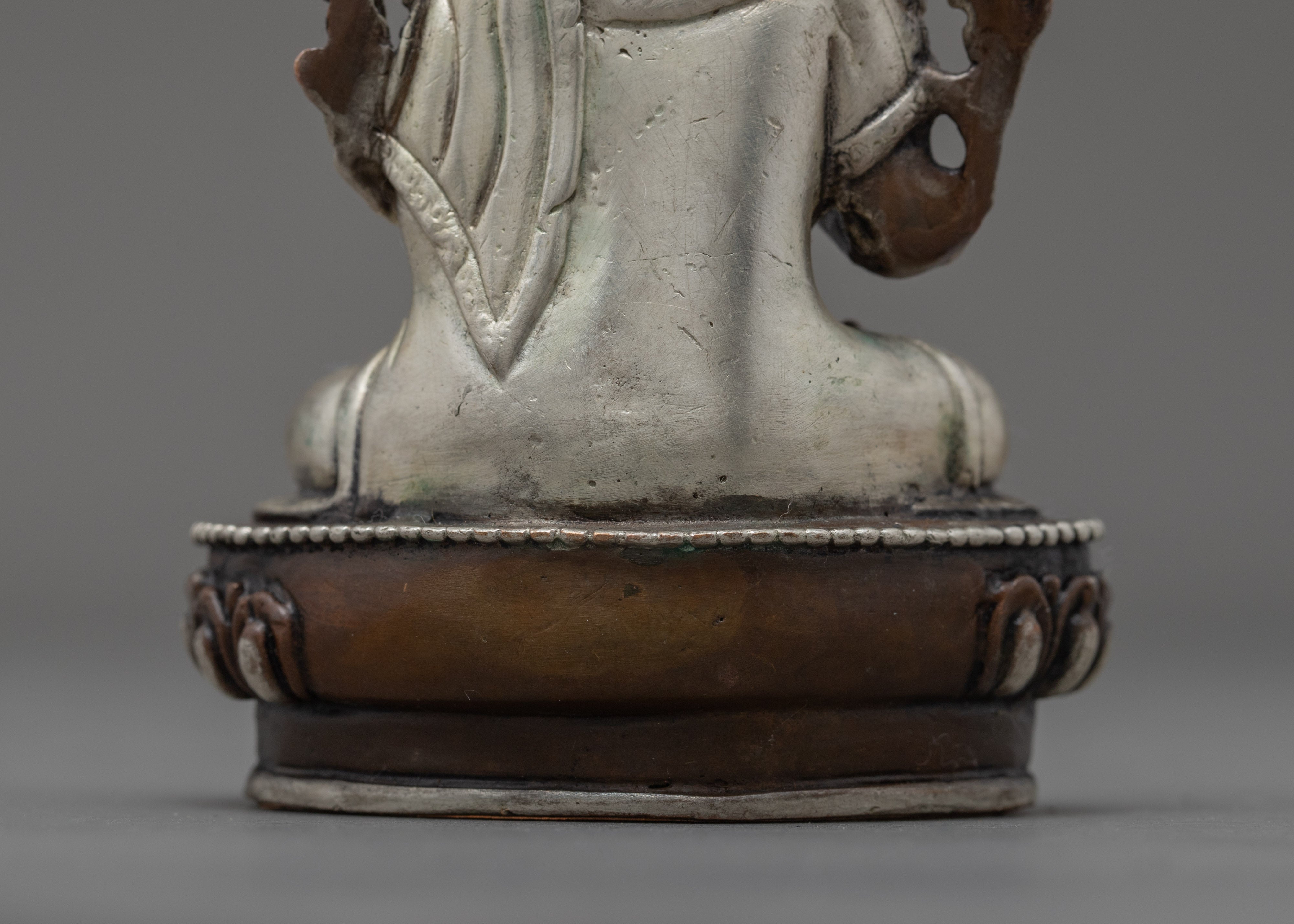 Tsongkhapa Sculpture | Traditionally Oxidized Copper Statue