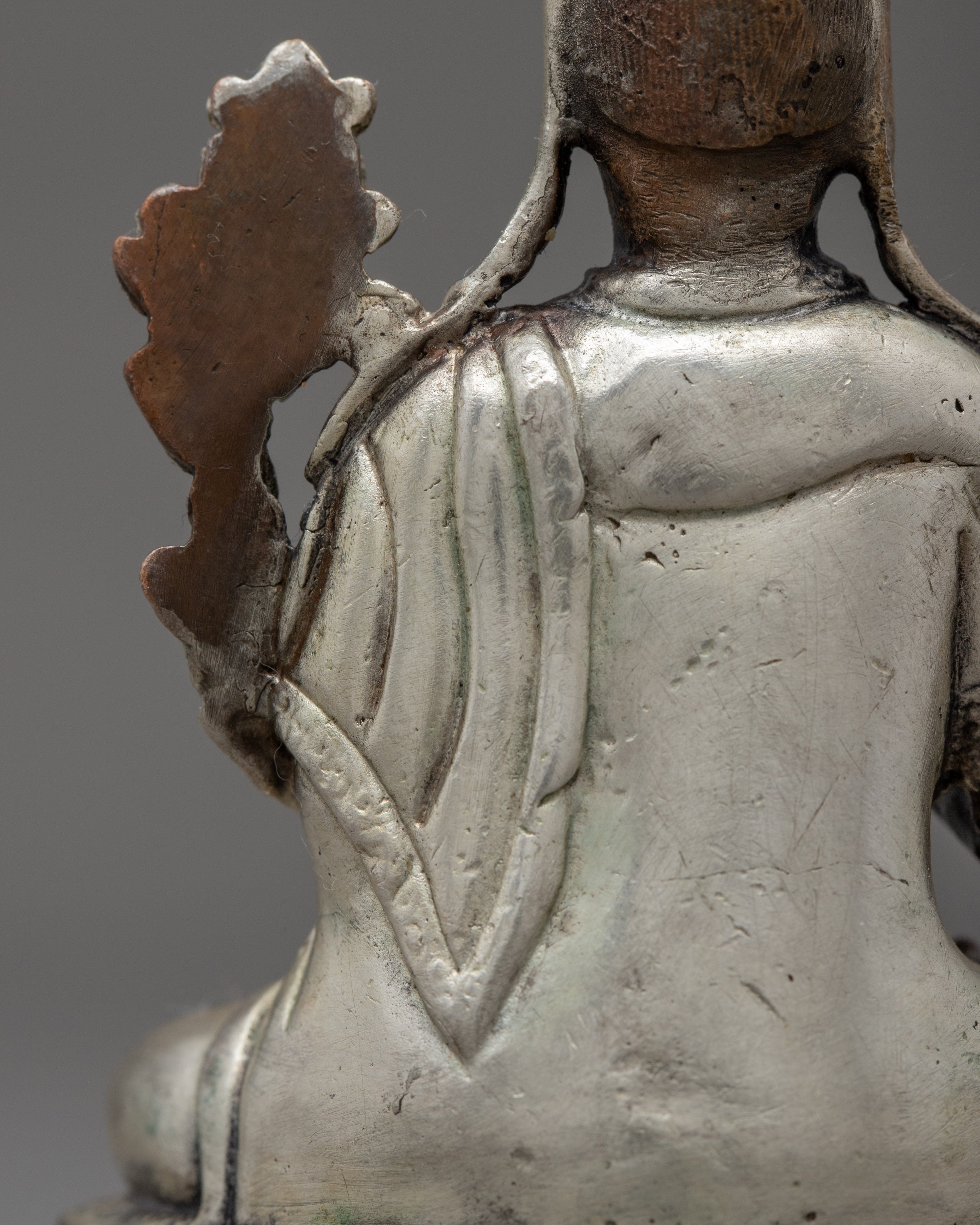 Tsongkhapa Sculpture | Traditionally Oxidized Copper Statue