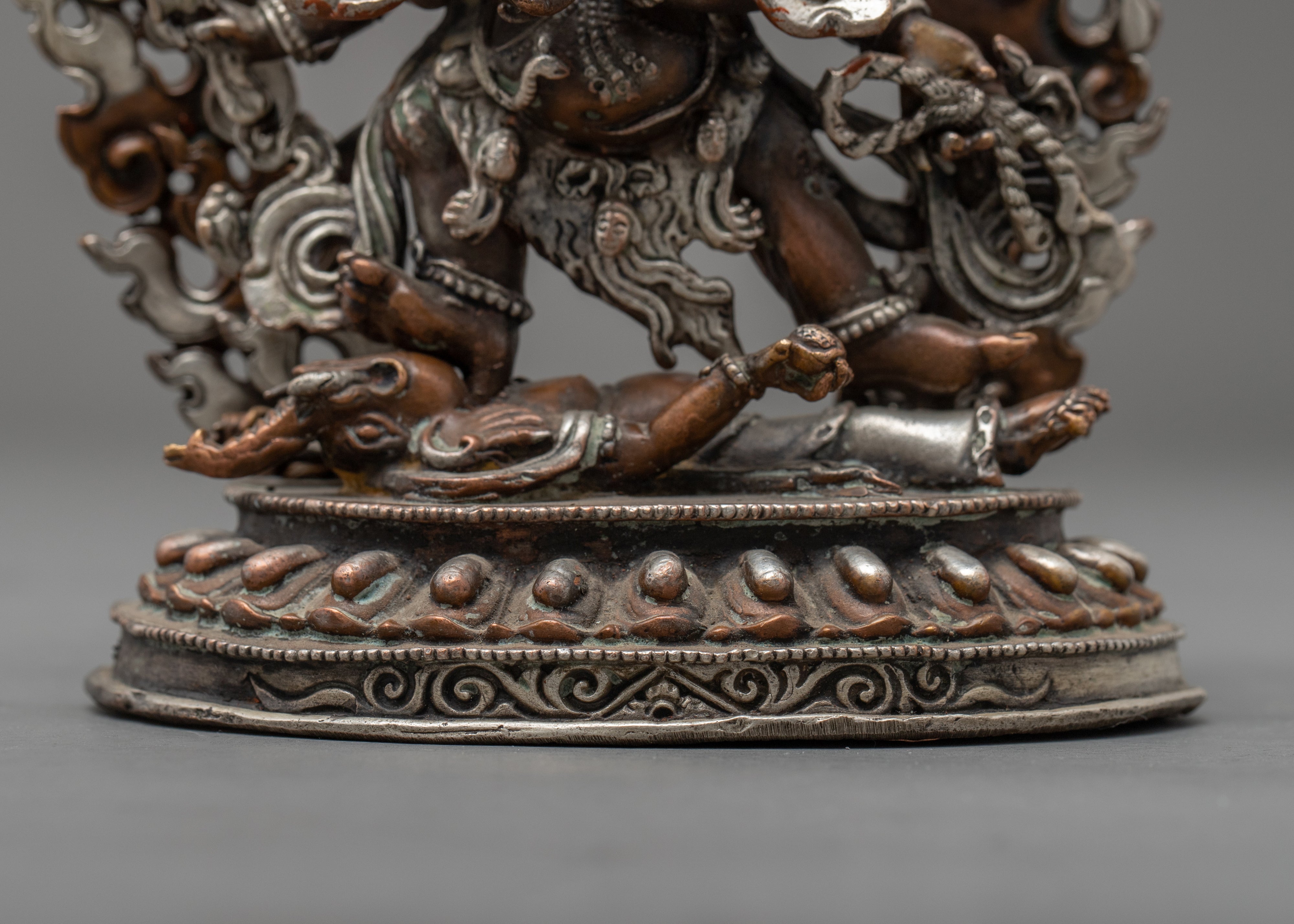 Miniature Six Armed Mahakala Statue | Traditional Buddhist Art