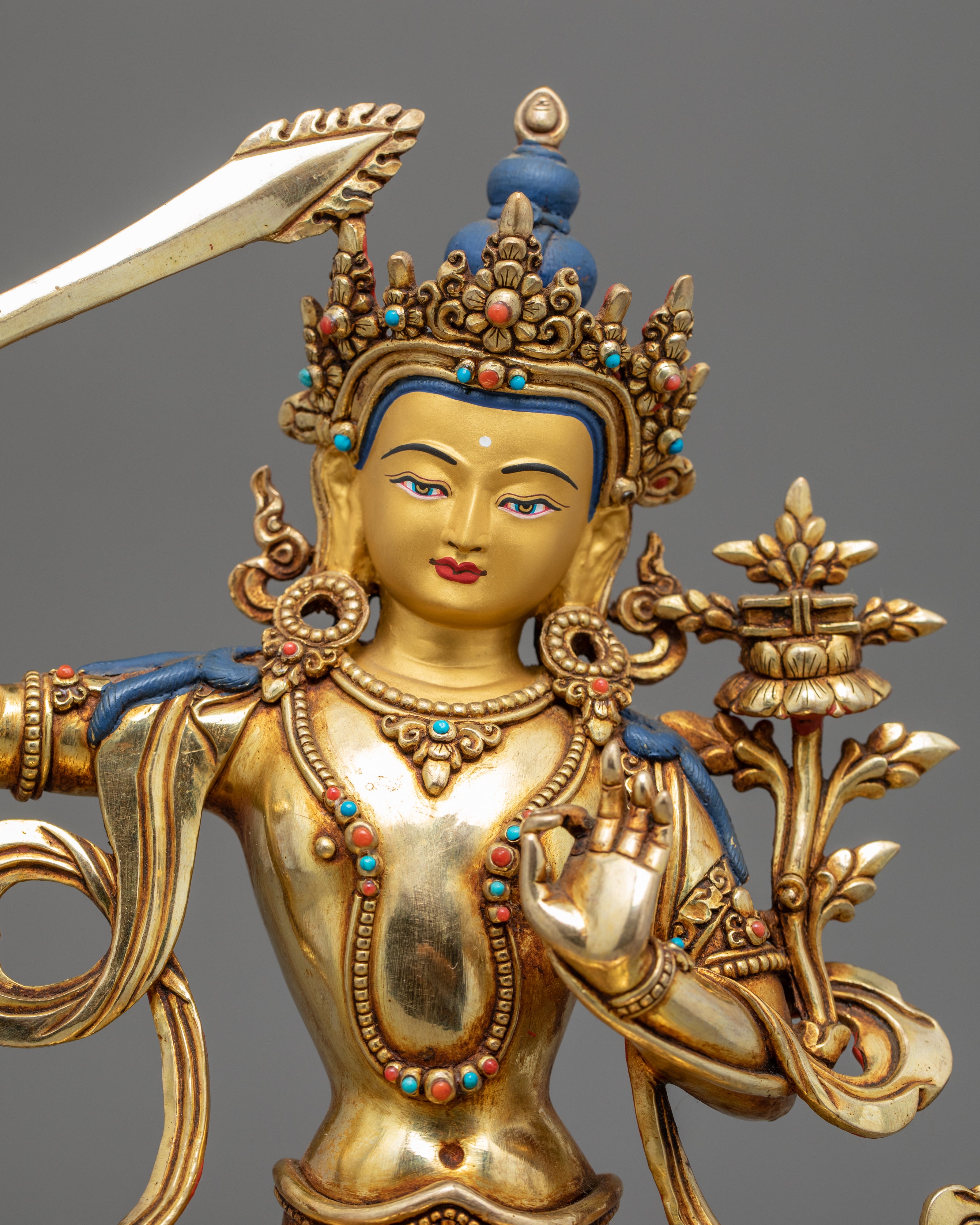 Manjushri Bodhisattva Statue | Finley Hand Carved Buddhist Art