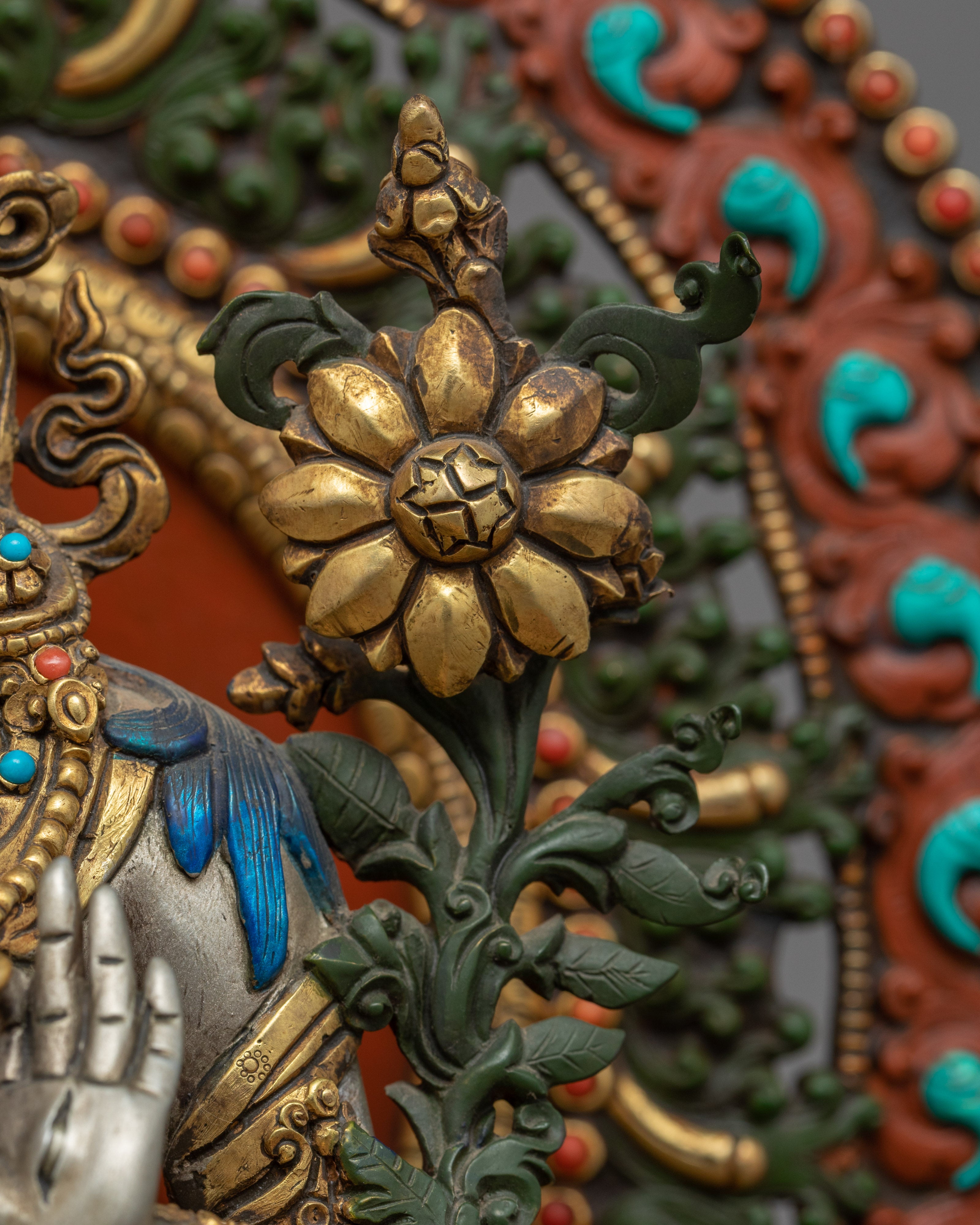 The White Tara Sculpture | Traditionally Hand Carved Statue