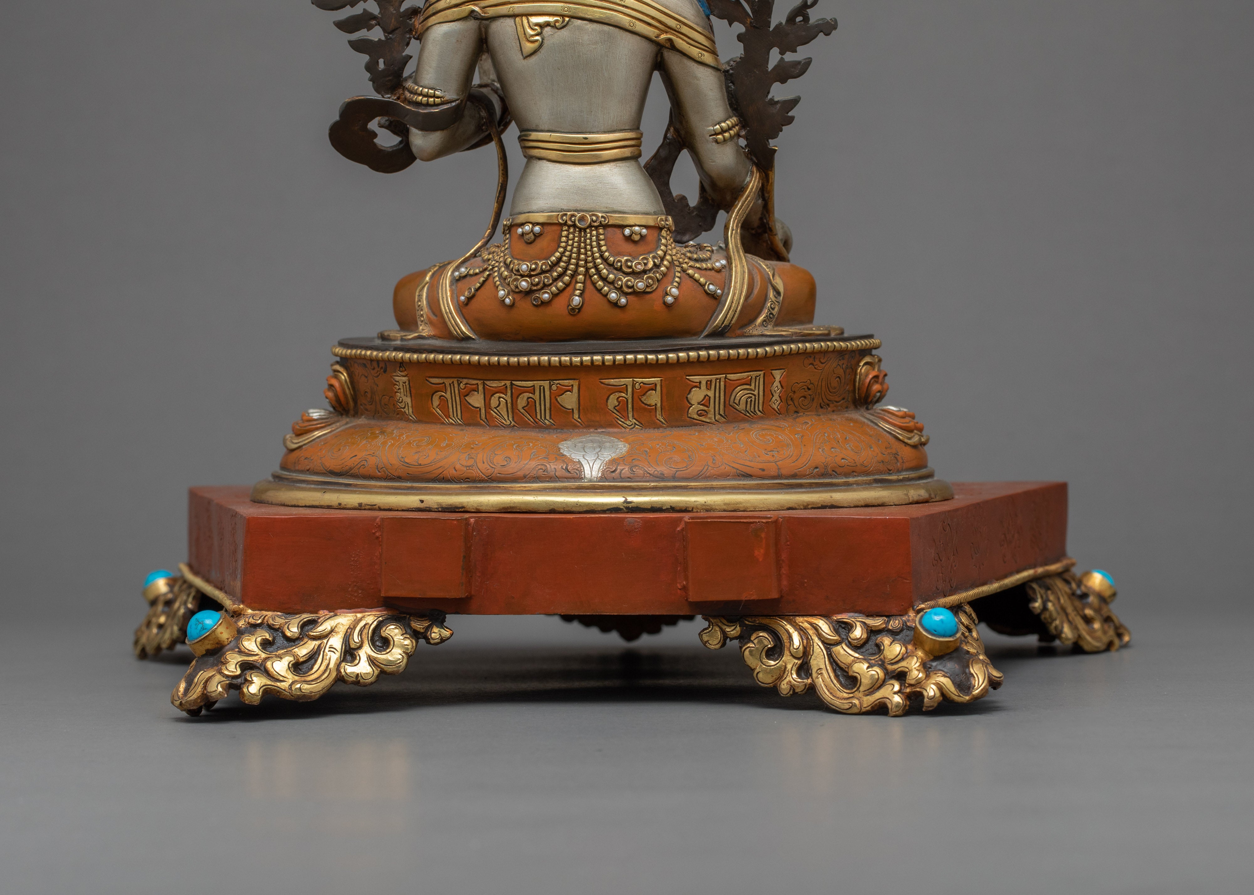 The White Tara Sculpture | Traditionally Hand Carved Statue