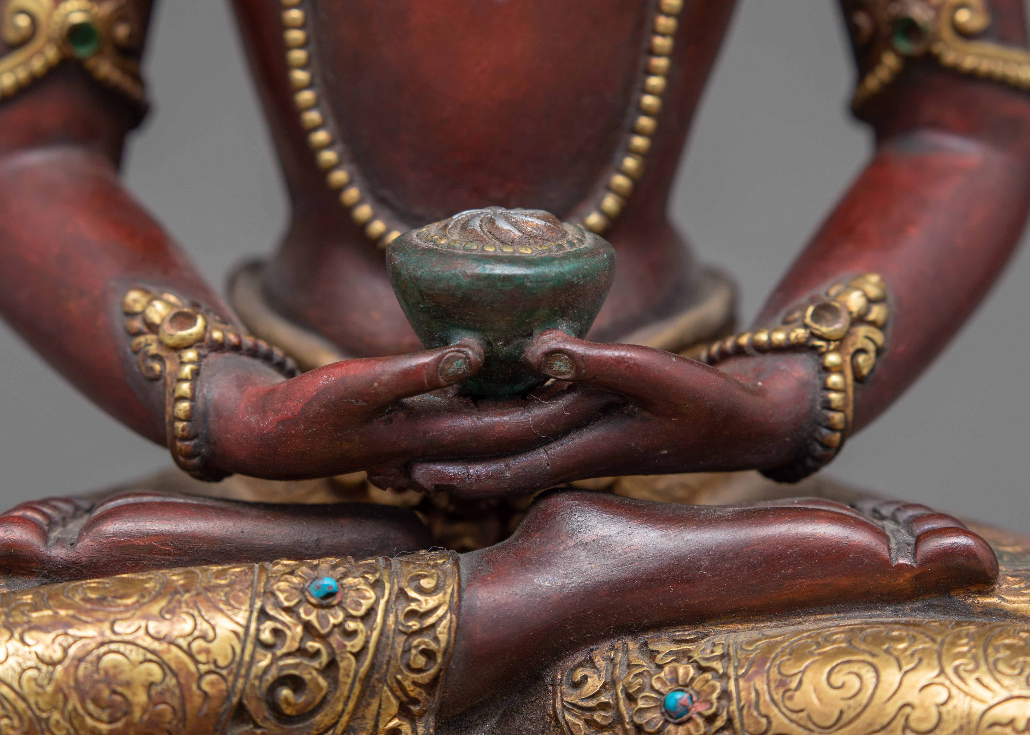 Buddha Amitabha Sculpture | Traditional Himalayan Art of Nepal