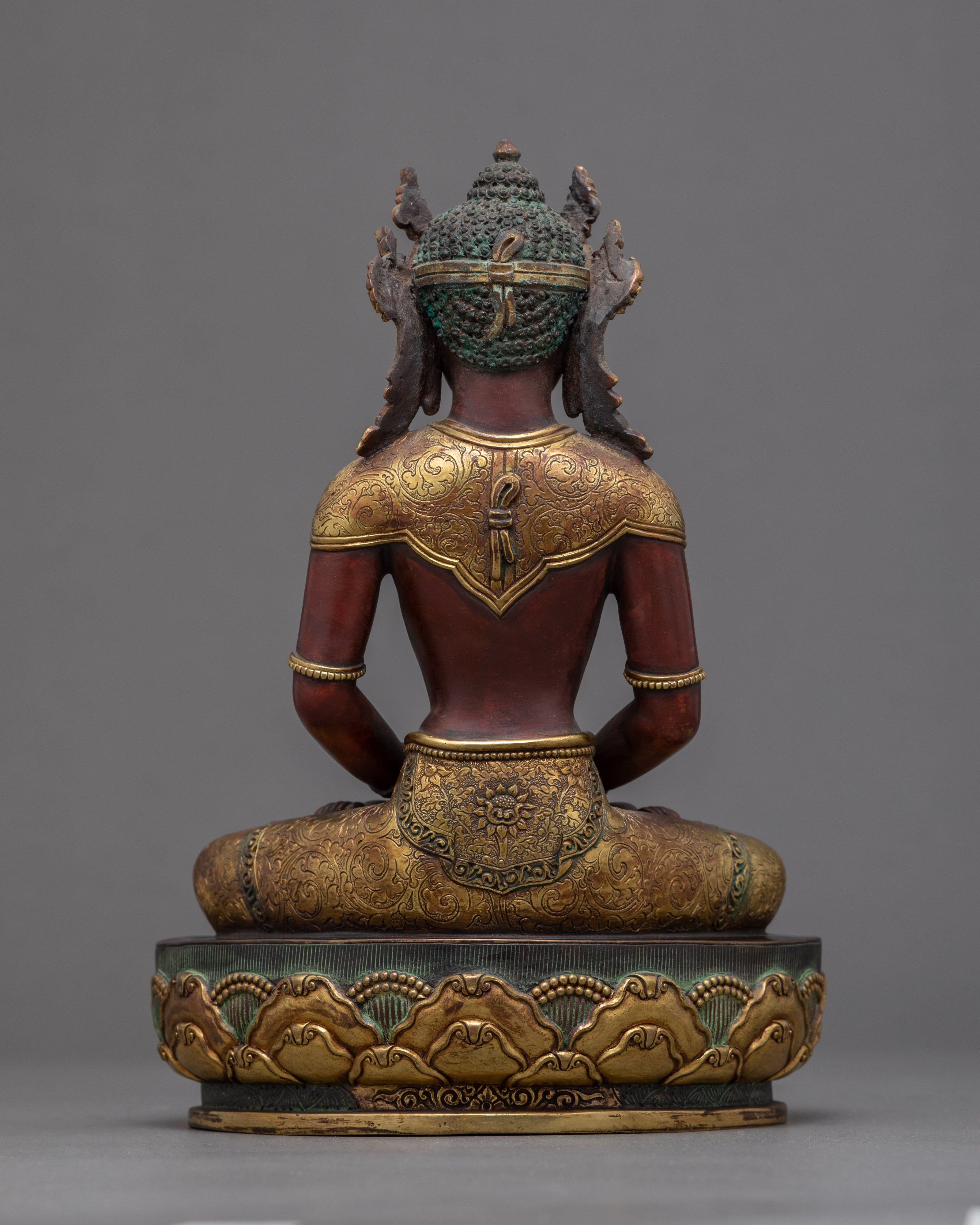 Buddha Amitabha Sculpture | Traditional Himalayan Art of Nepal