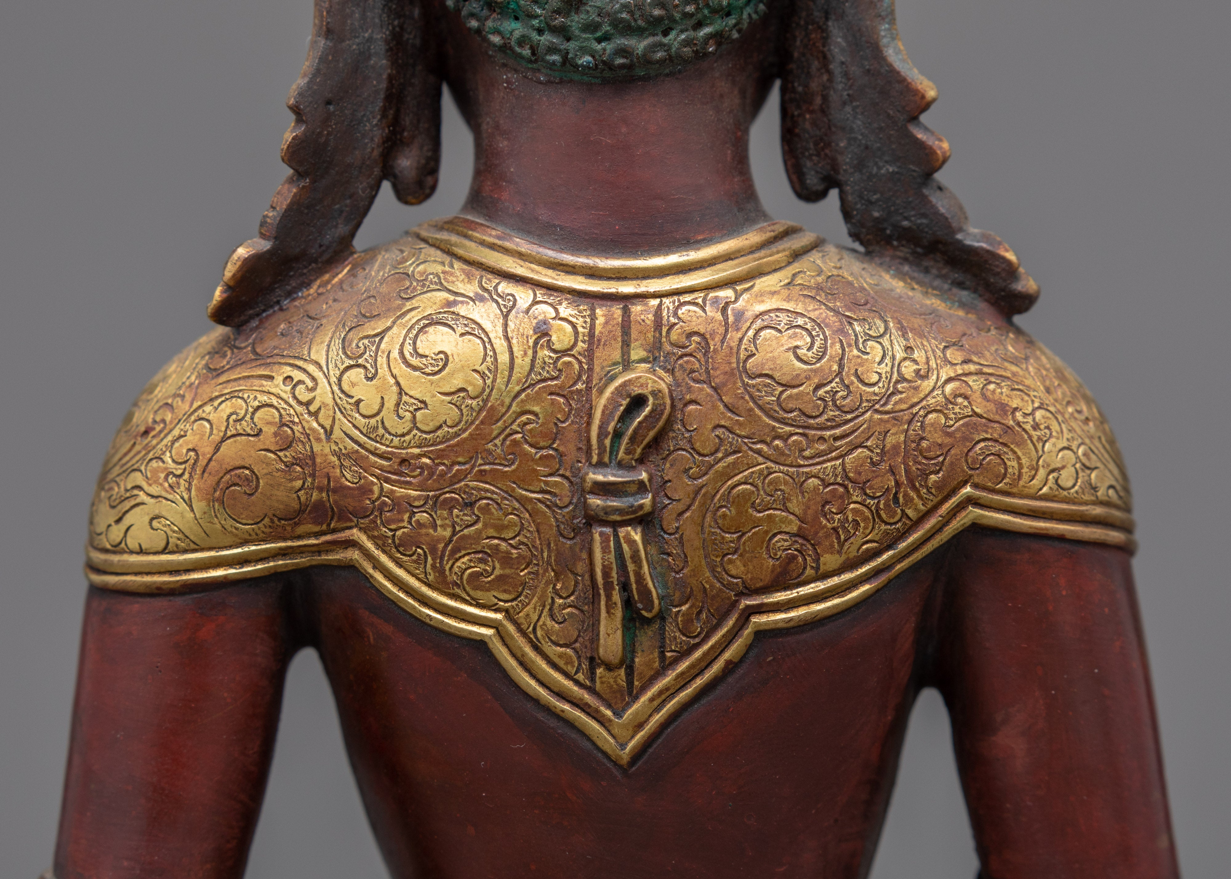 Buddha Amitabha Sculpture | Traditional Himalayan Art of Nepal