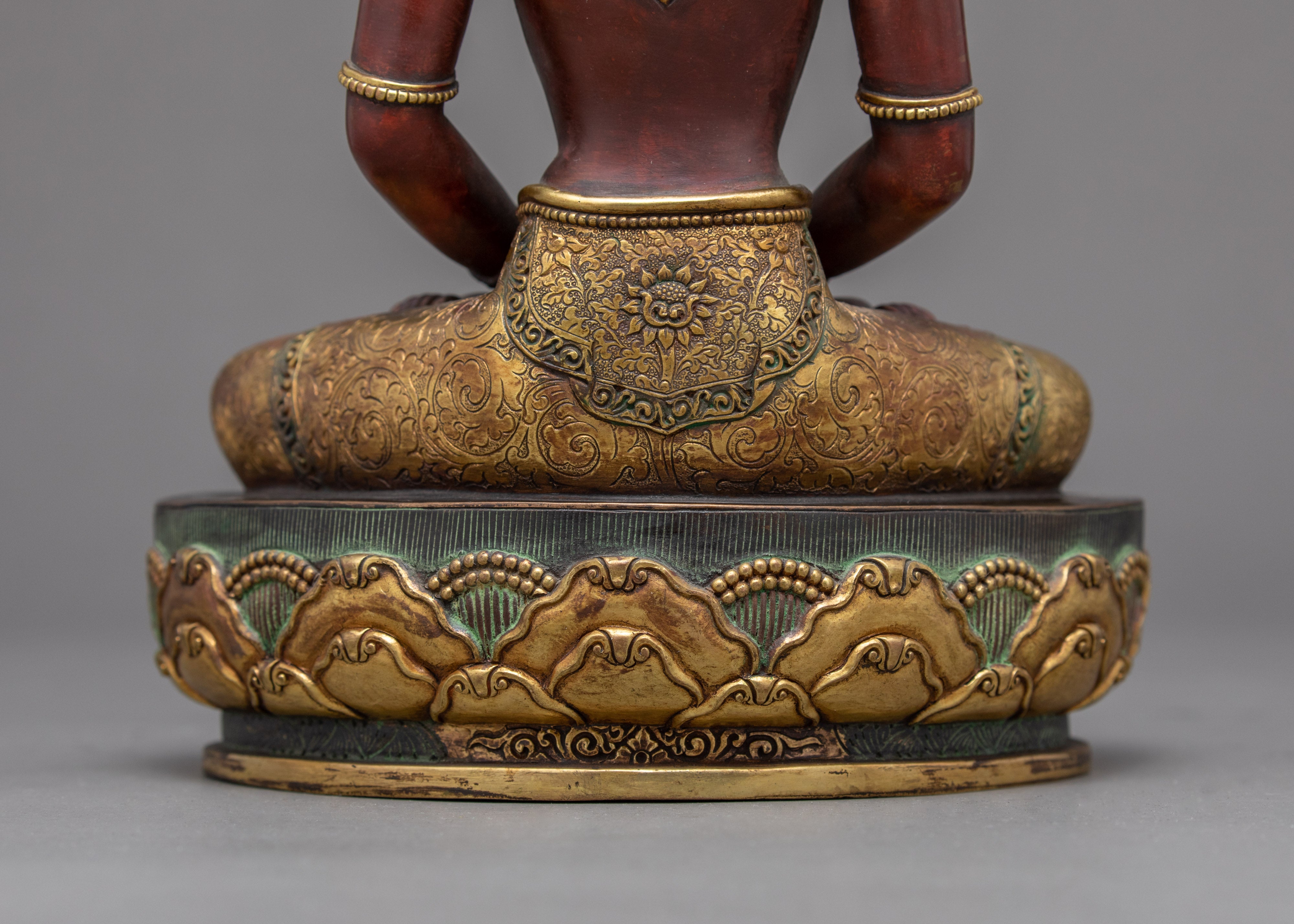 Buddha Amitabha Sculpture | Traditional Himalayan Art of Nepal