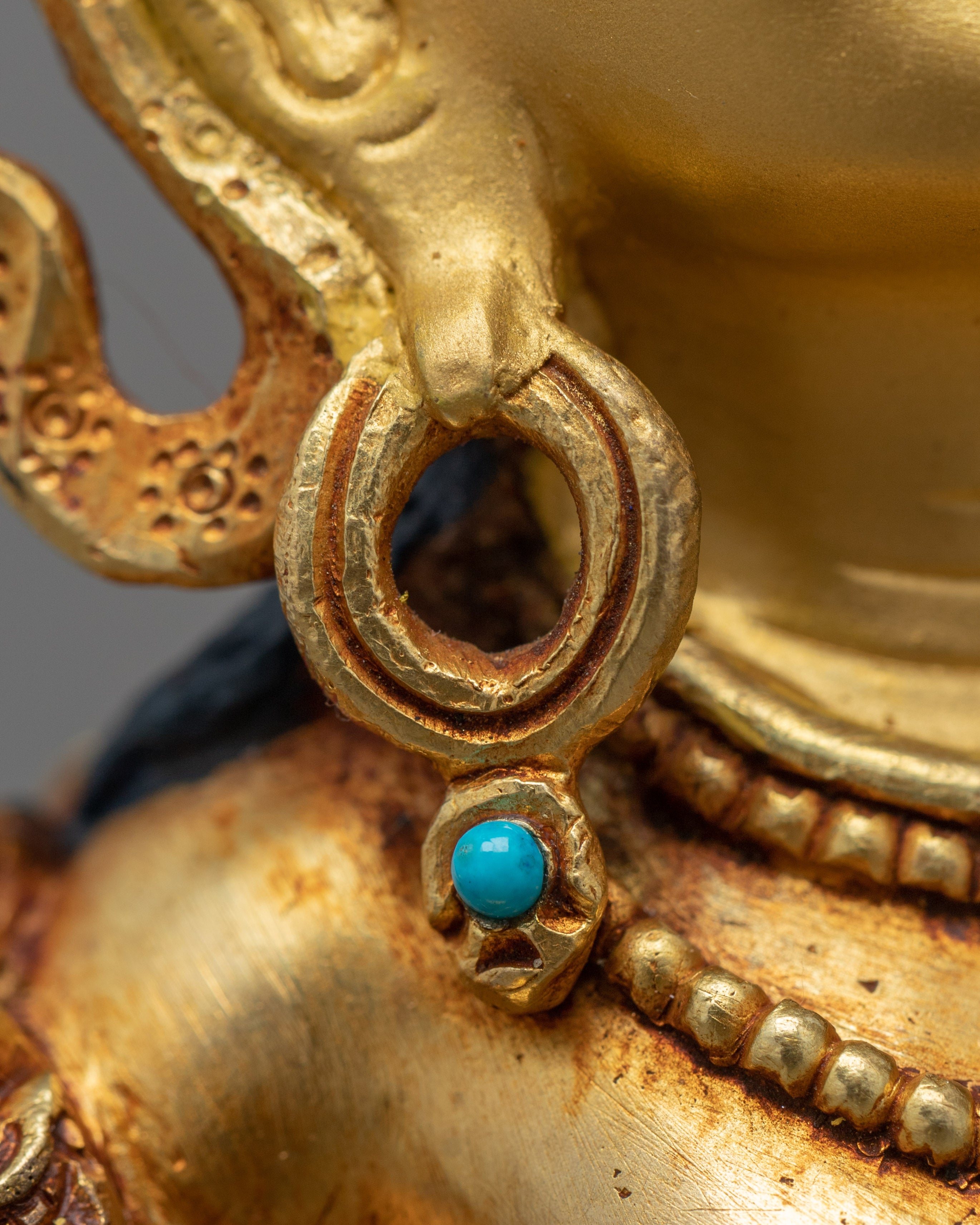 Vajrayogini Meditation Statue | Gold Gilded Dakini Art