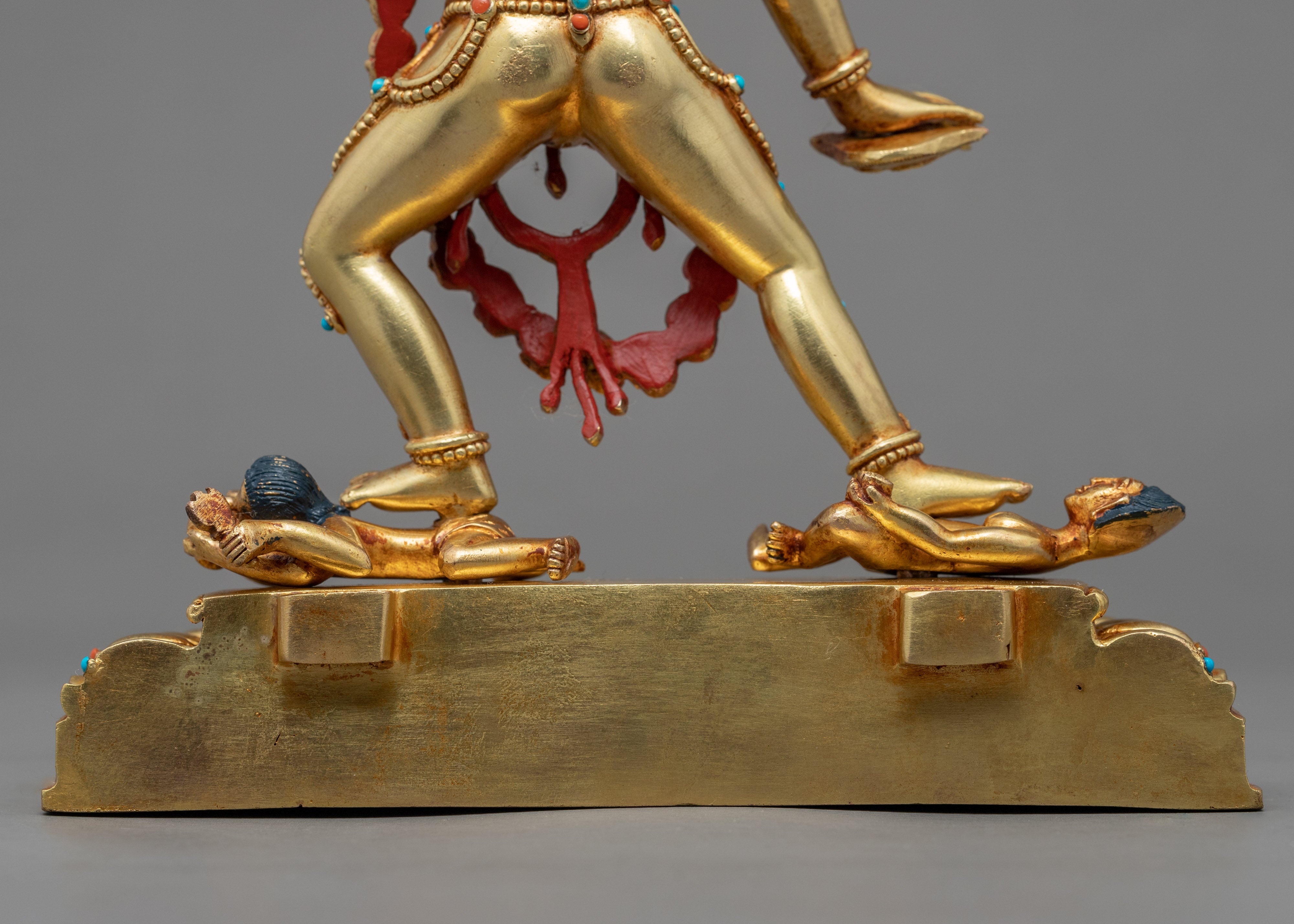 Vajrayogini Meditation Statue | Gold Gilded Dakini Art