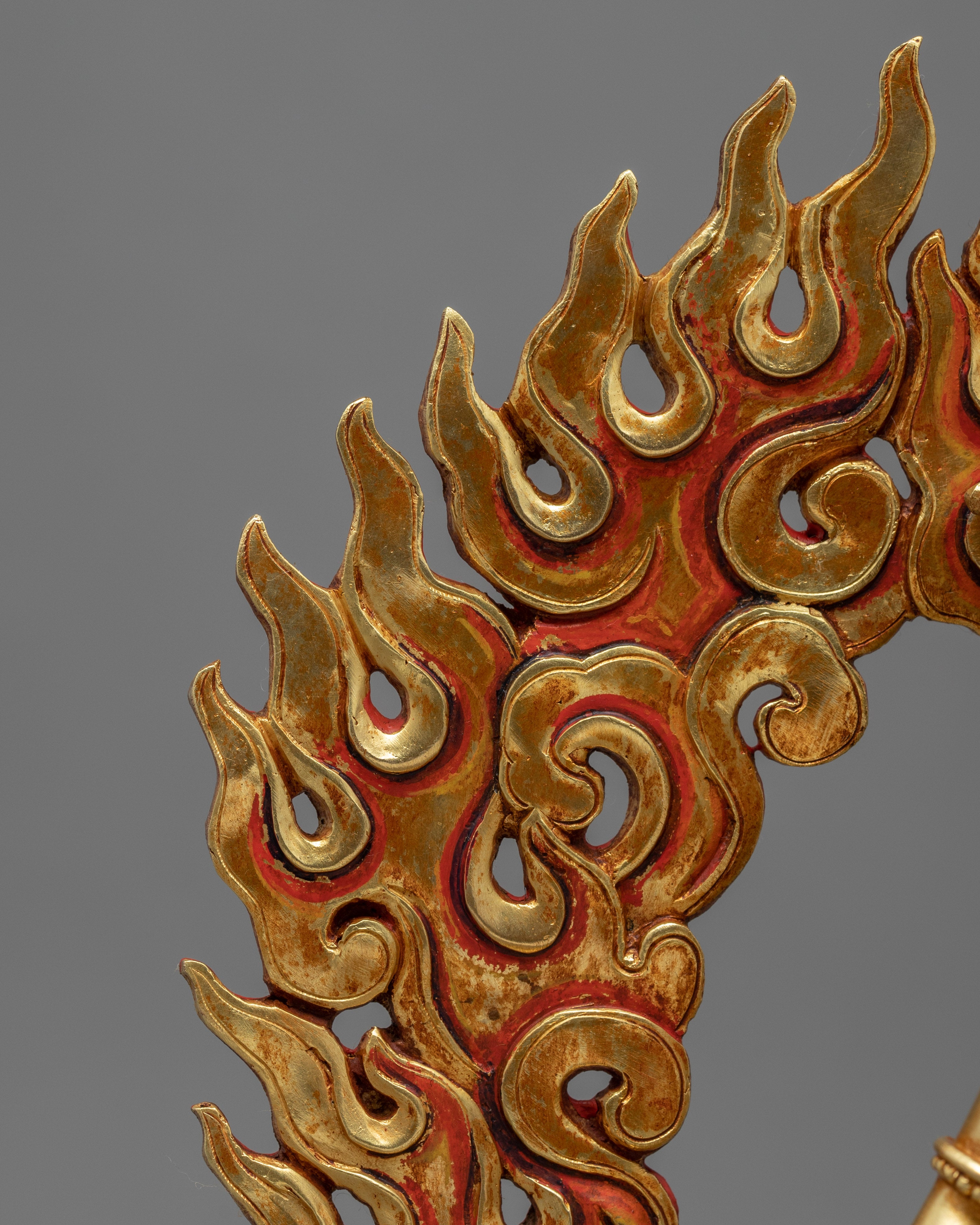 Vajrayogini Meditation Statue | Gold Gilded Dakini Art