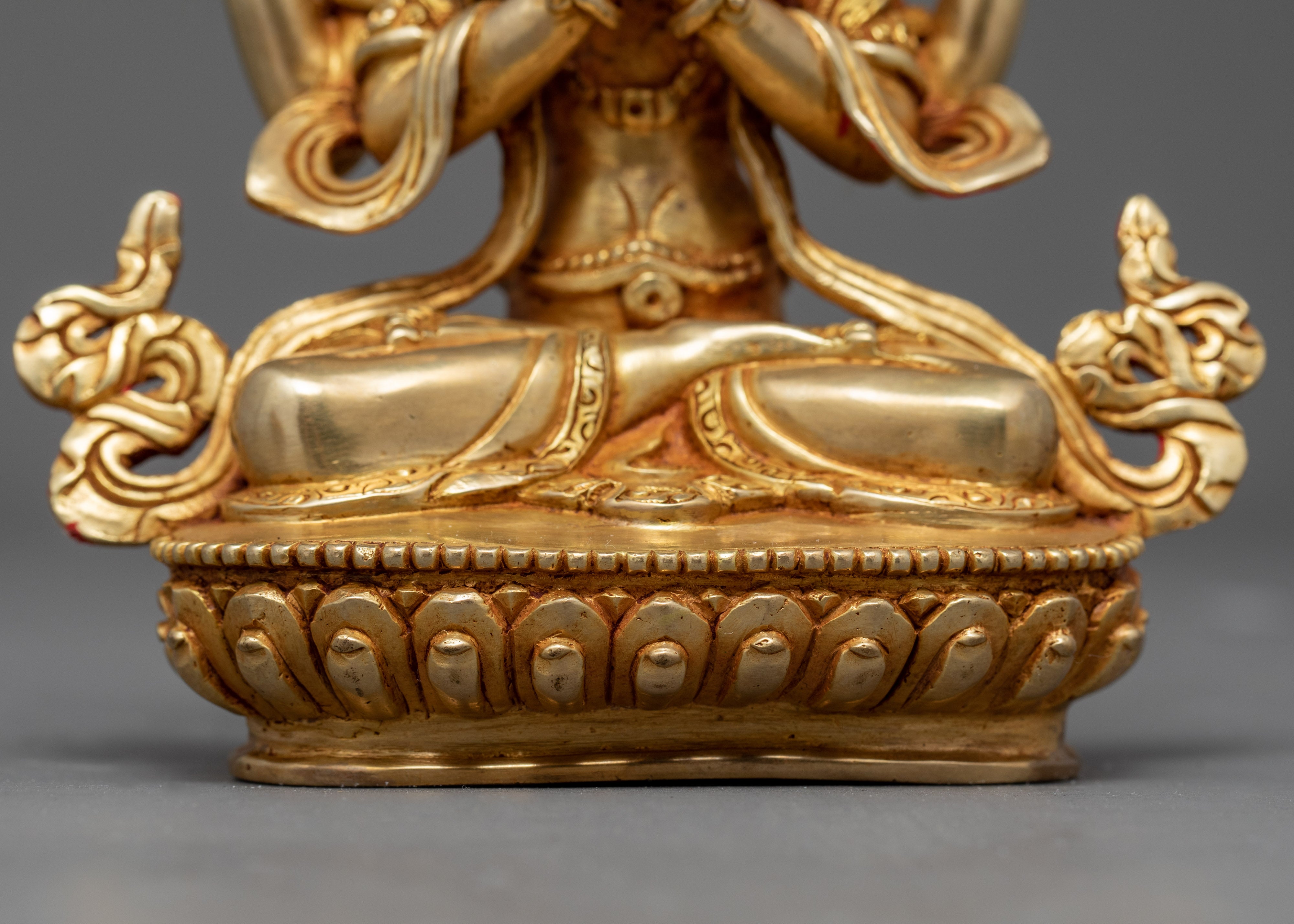 Chenrezig Sculpture | Traditional Hand Carved Statue