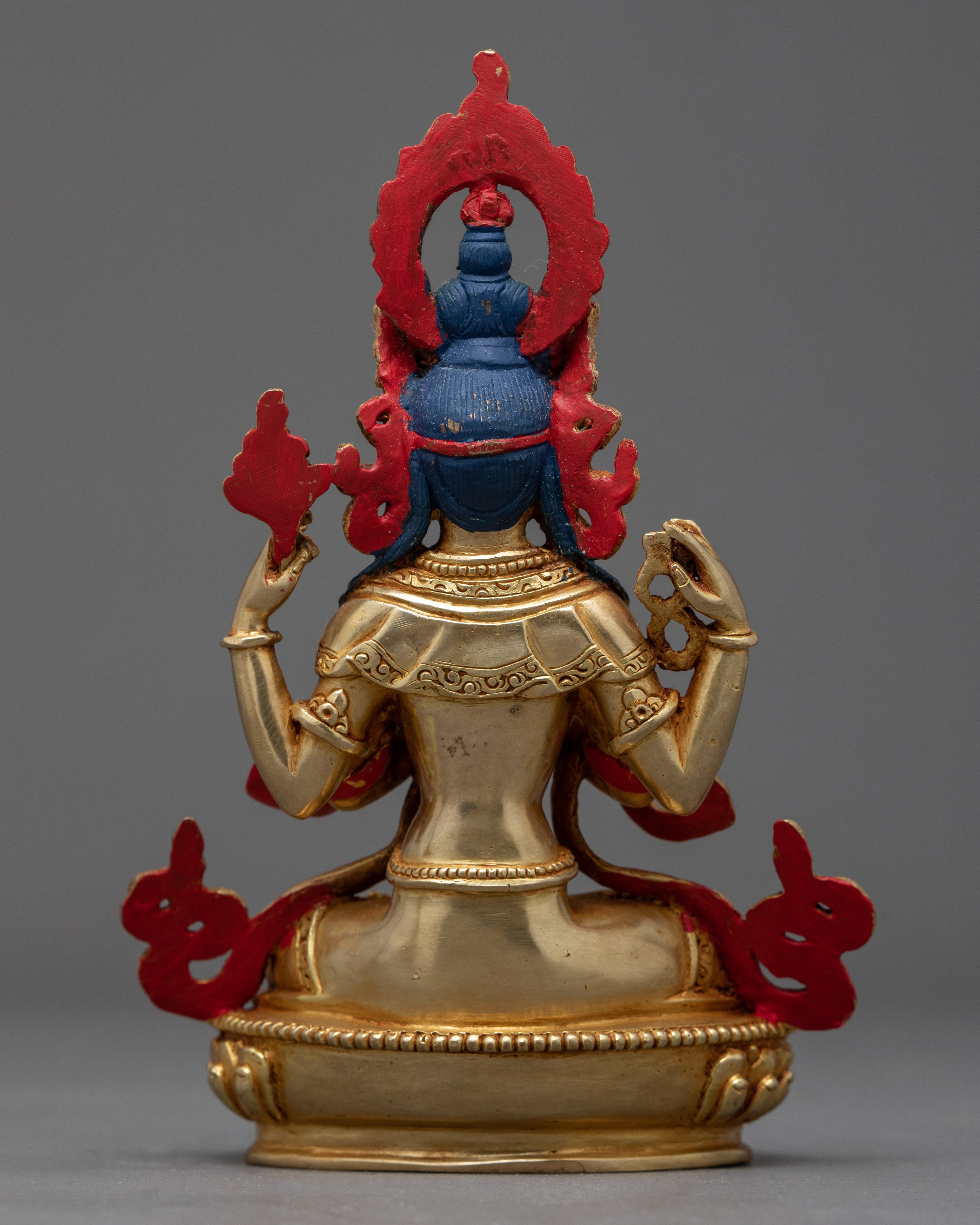 Chenrezig Sculpture | Traditional Hand Carved Statue