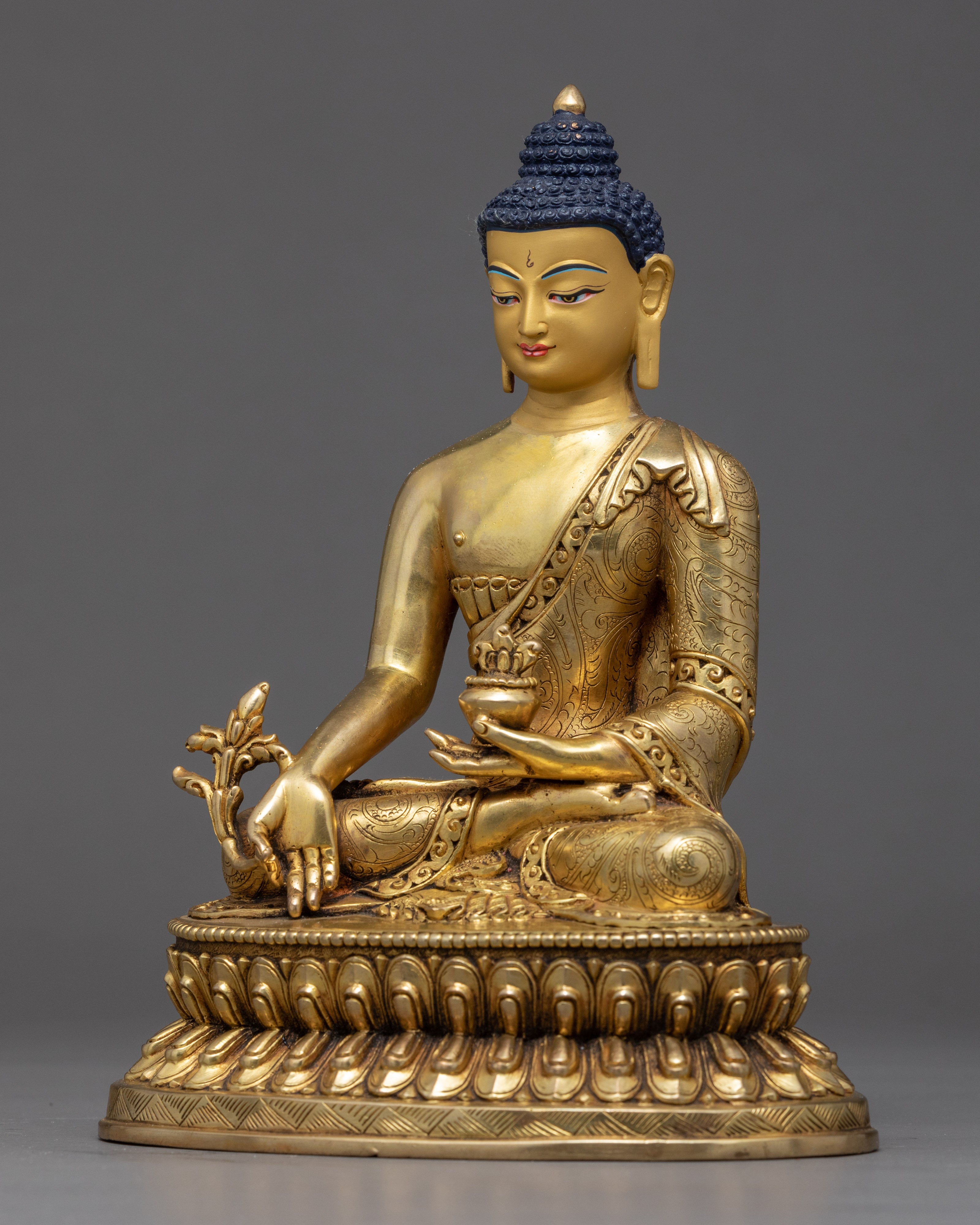 Lapis Lazuli Sculpture | Traditional Medicine Buddha Art