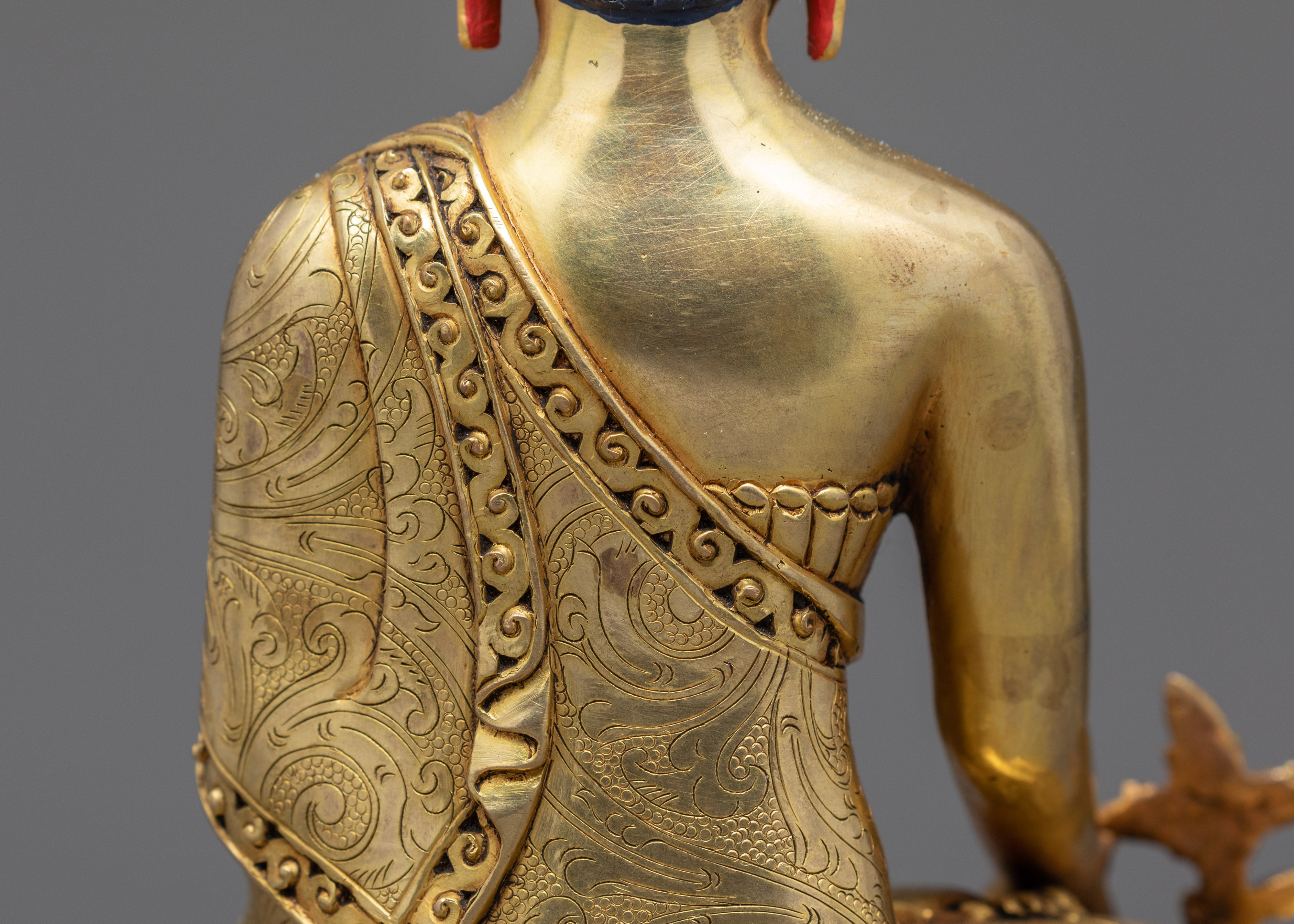 Lapis Lazuli Sculpture | Traditional Medicine Buddha Art