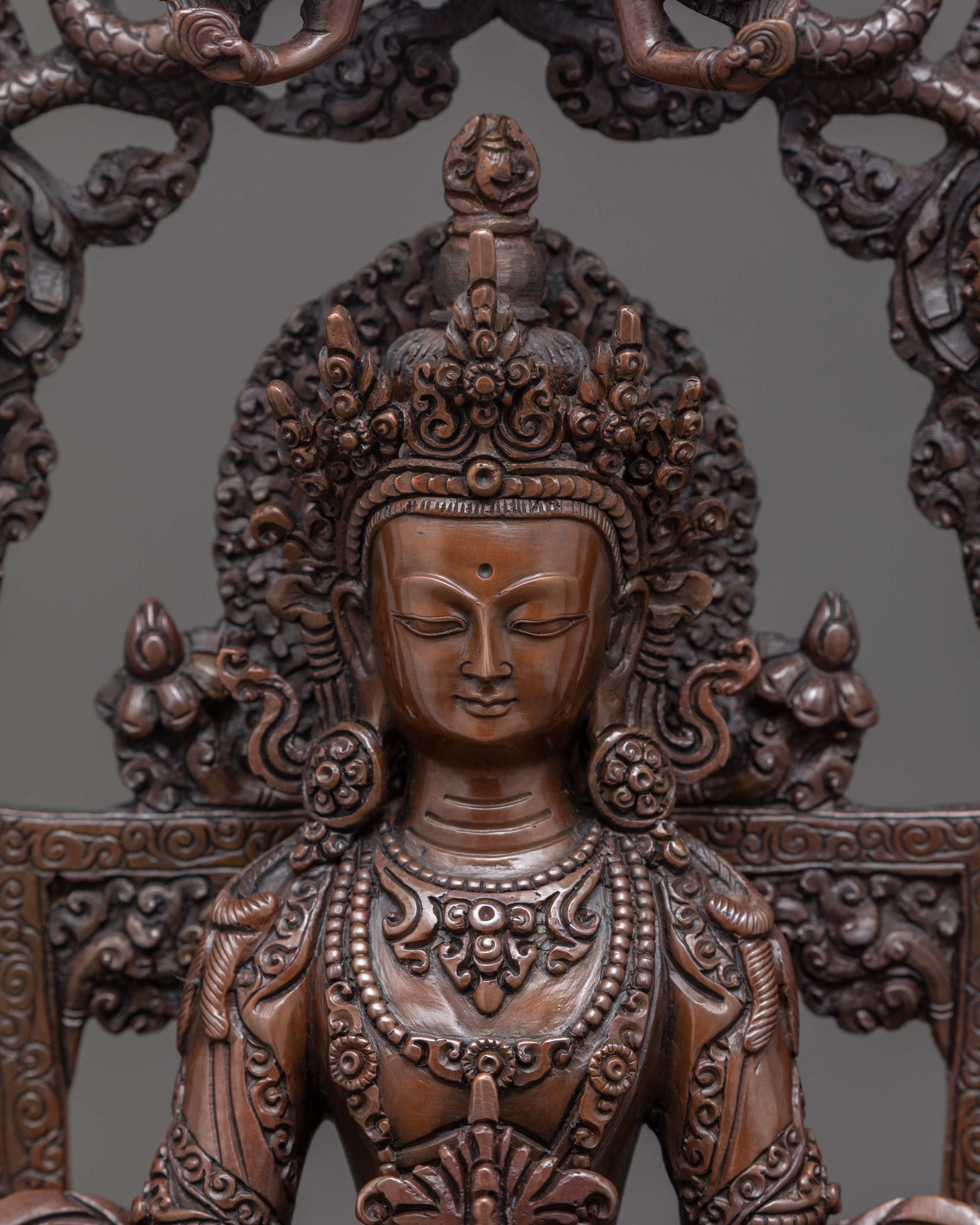 Amitayus Bodhisattva Sculpture | Traditional Buddhist Art