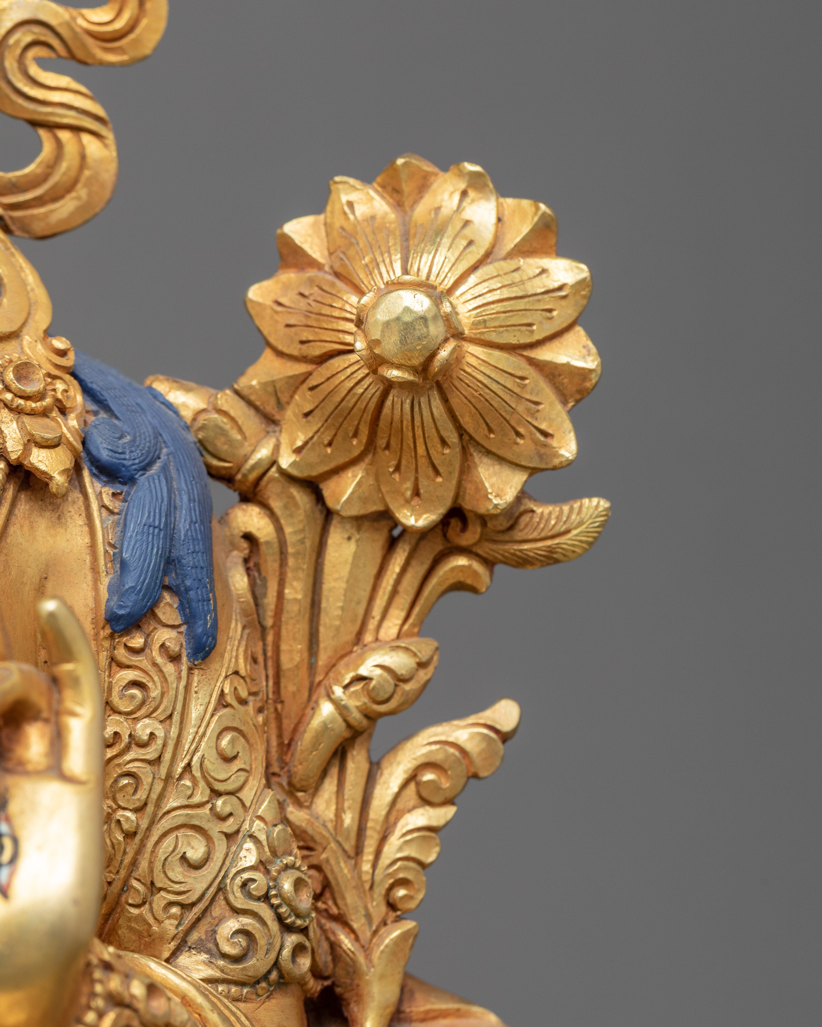 The White Tara Statue | Traditionally Sculpted Gold Sculpture