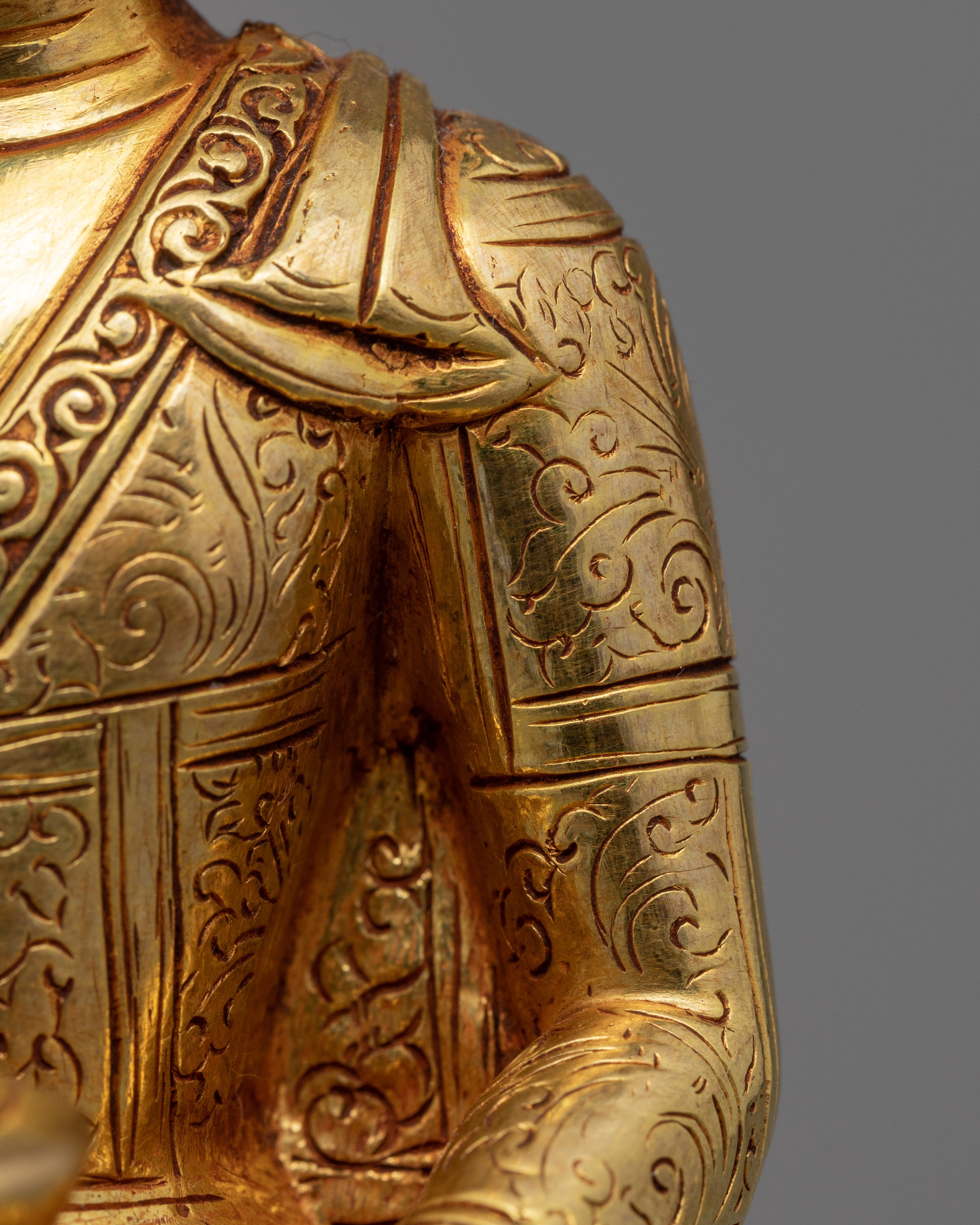 Amitabha Buddha Mantra Practice Statue | Traditional Hand-Made Buddha Of Infinite Light Art