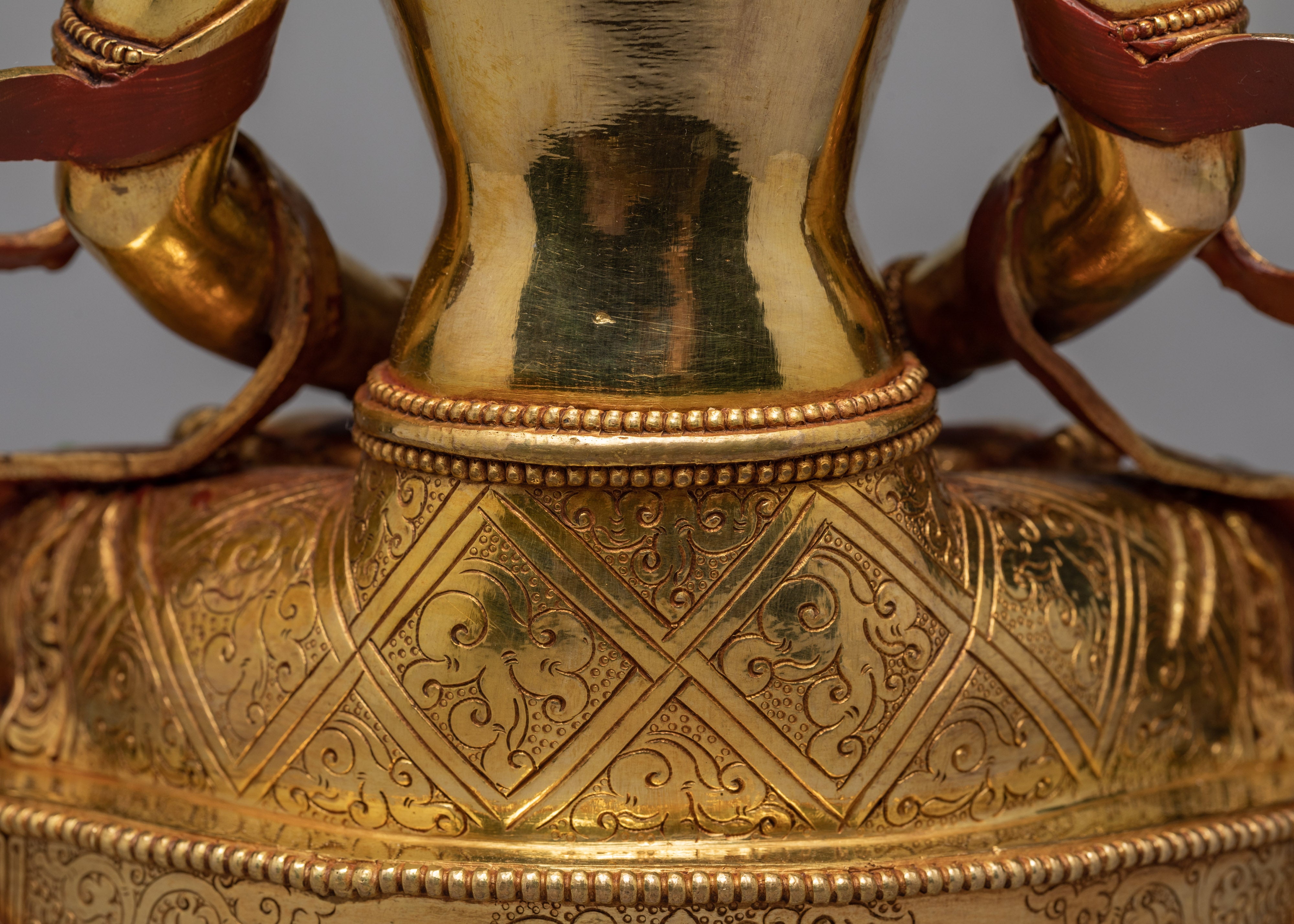 Amitayus Buddha Statue | Plated With Gold buddha Sculpture