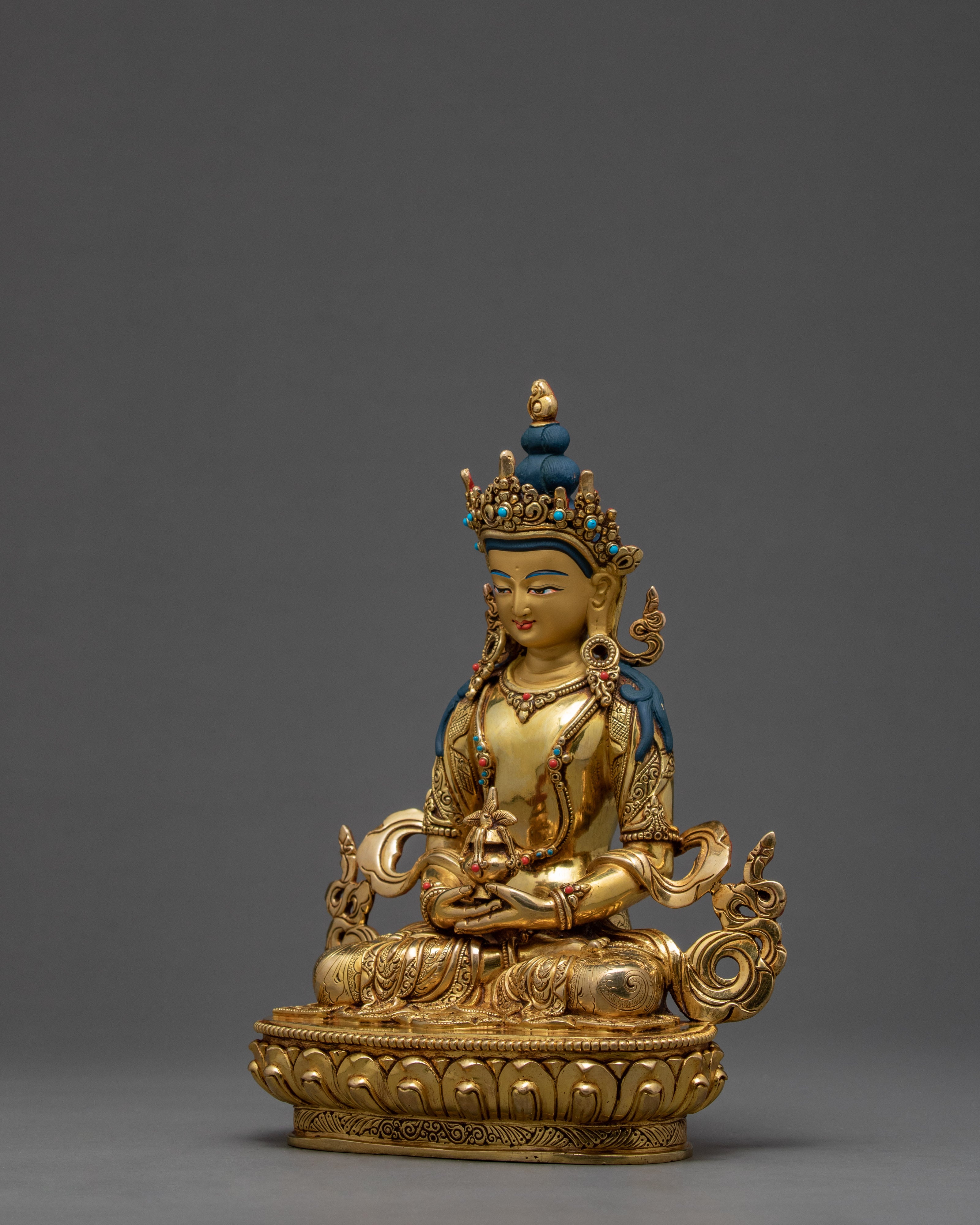 Amitayus Buddha Statue | Tibetan Bodhisattva Sculpture