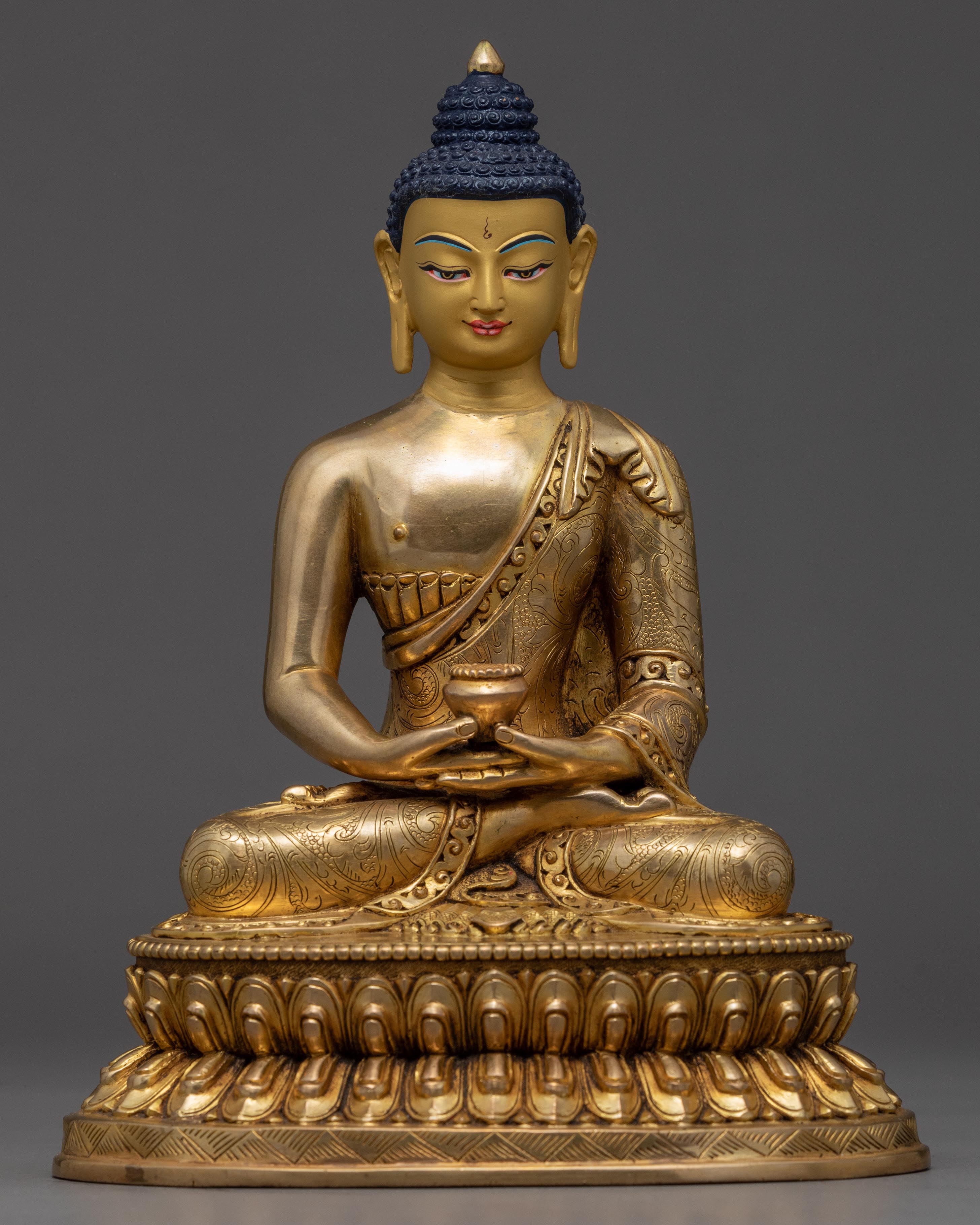Dhyani Amitabha Buddha Sculpture | Traditional Himalayan Art Nepal