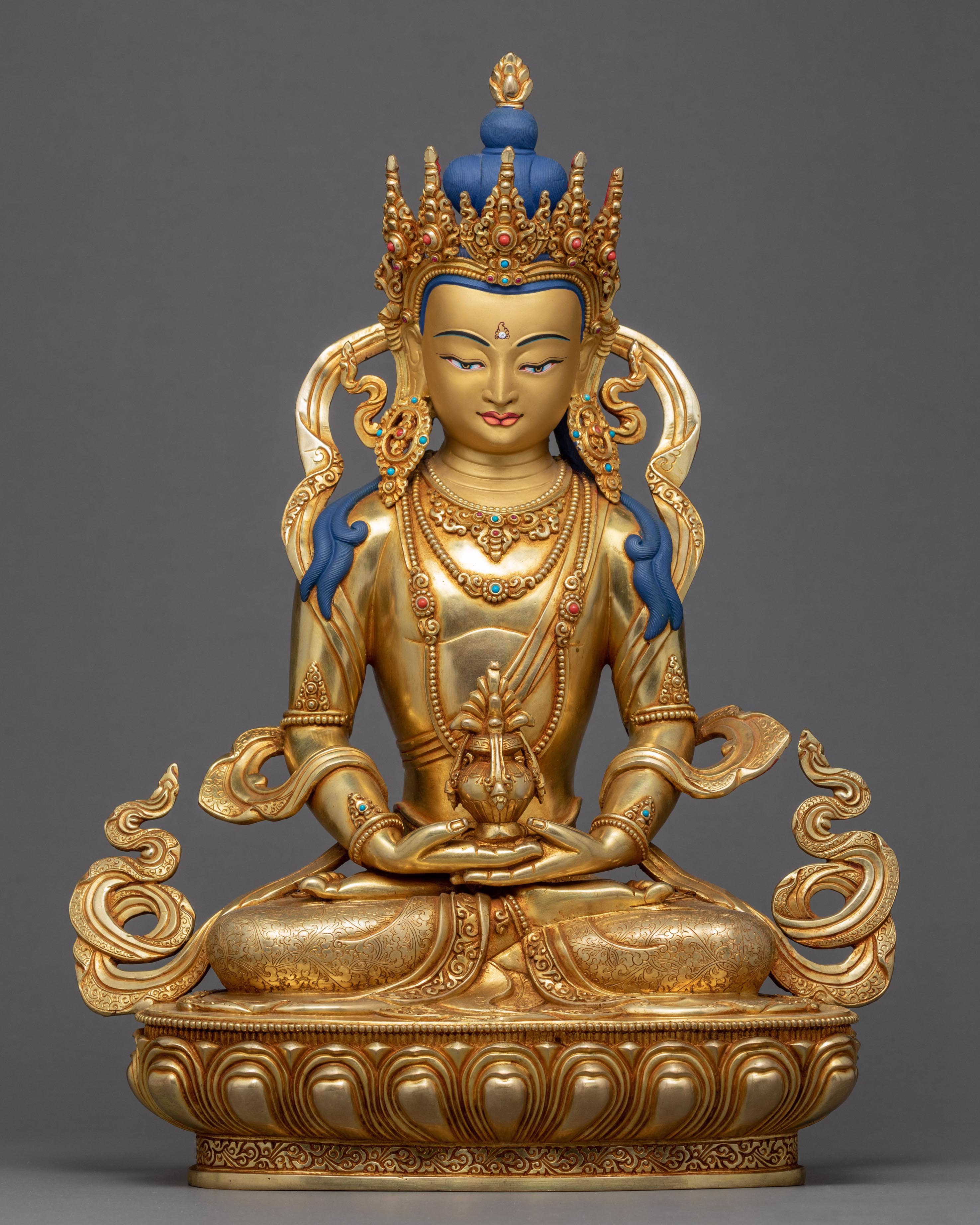 Buddha Amitayus Statue | Traditionally Hand Carved Art