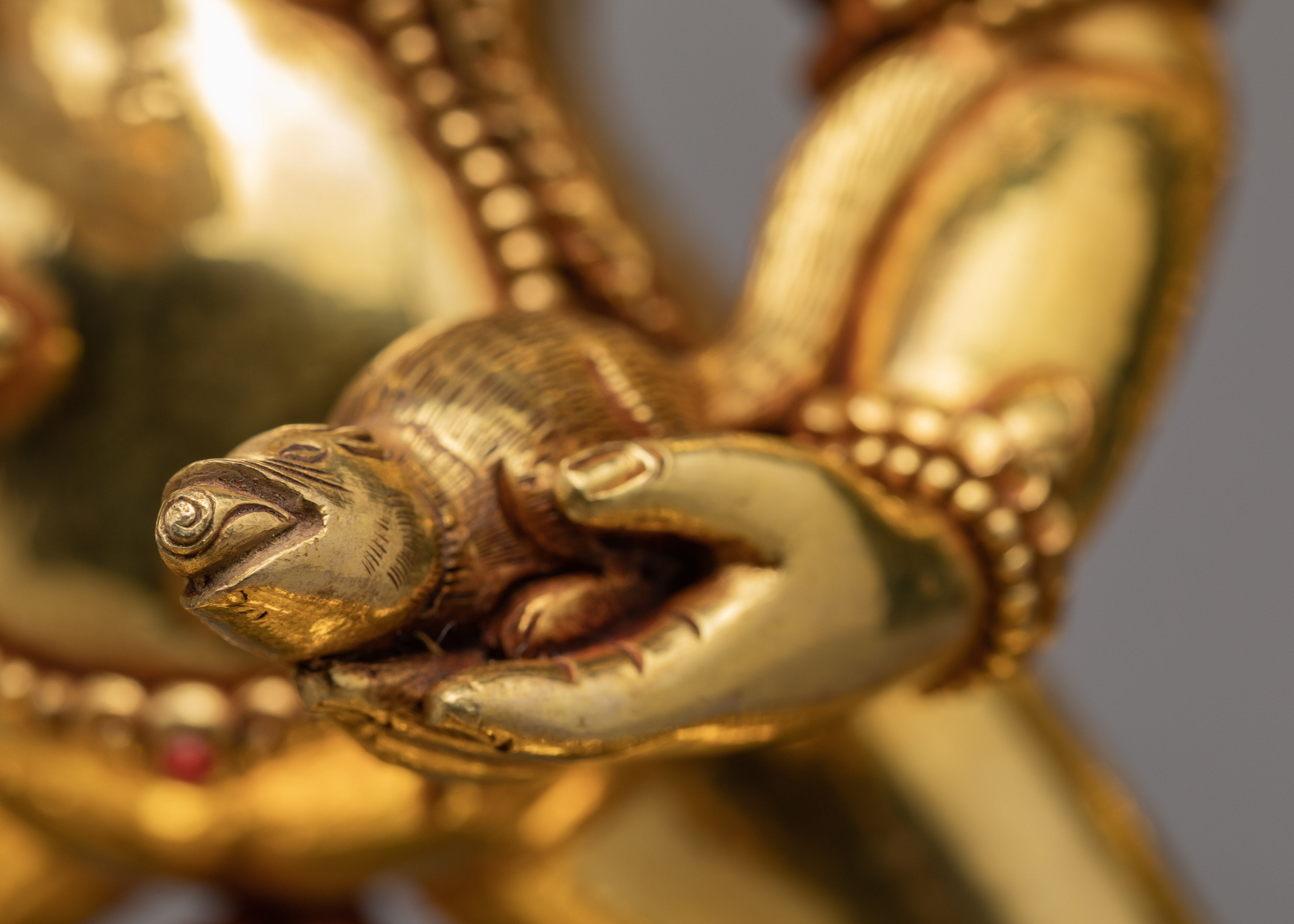 Black Jambhala Statue | Hand-Carved Buddhist Deity Sculpture | Dzambhala