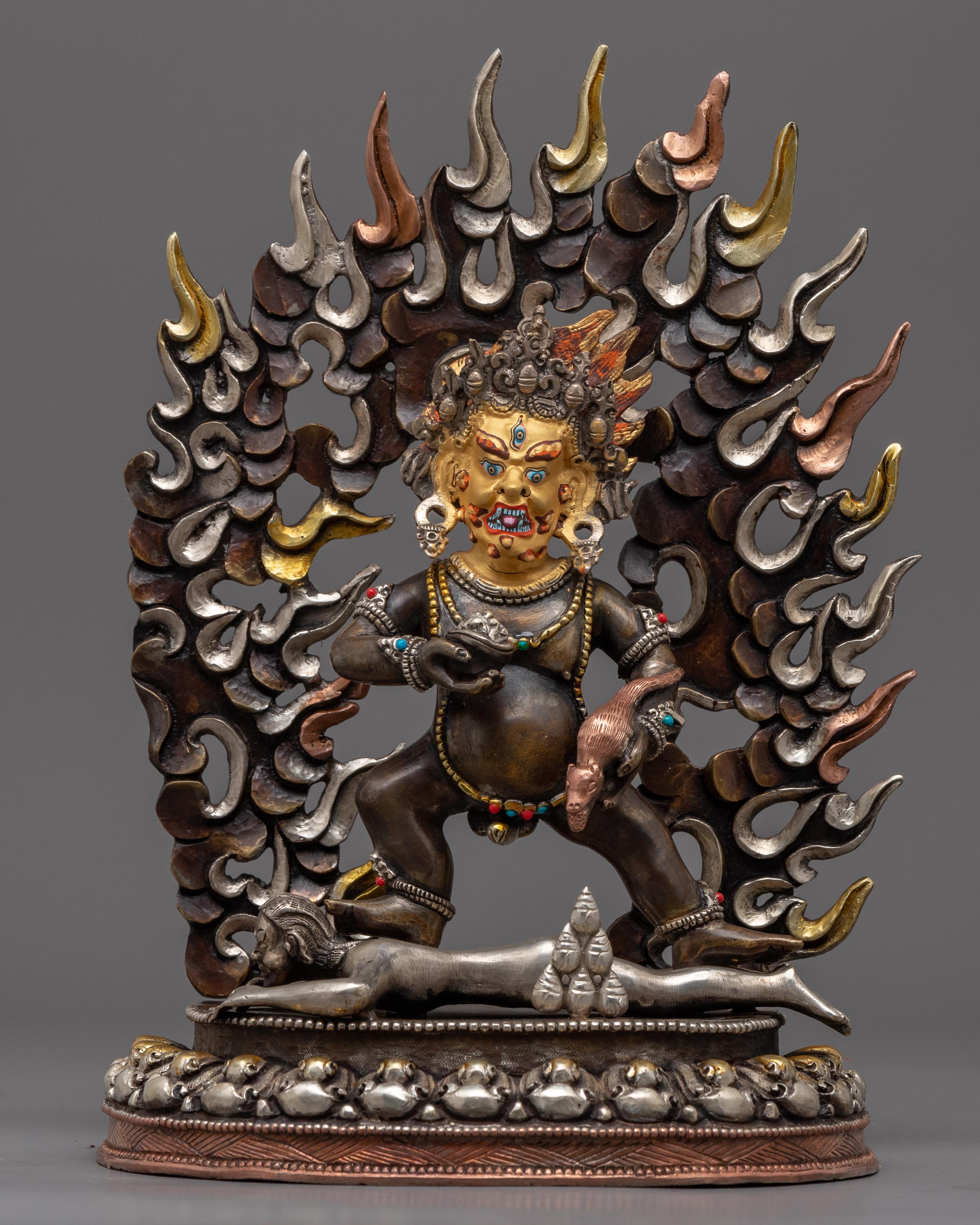 black dzambhala statue