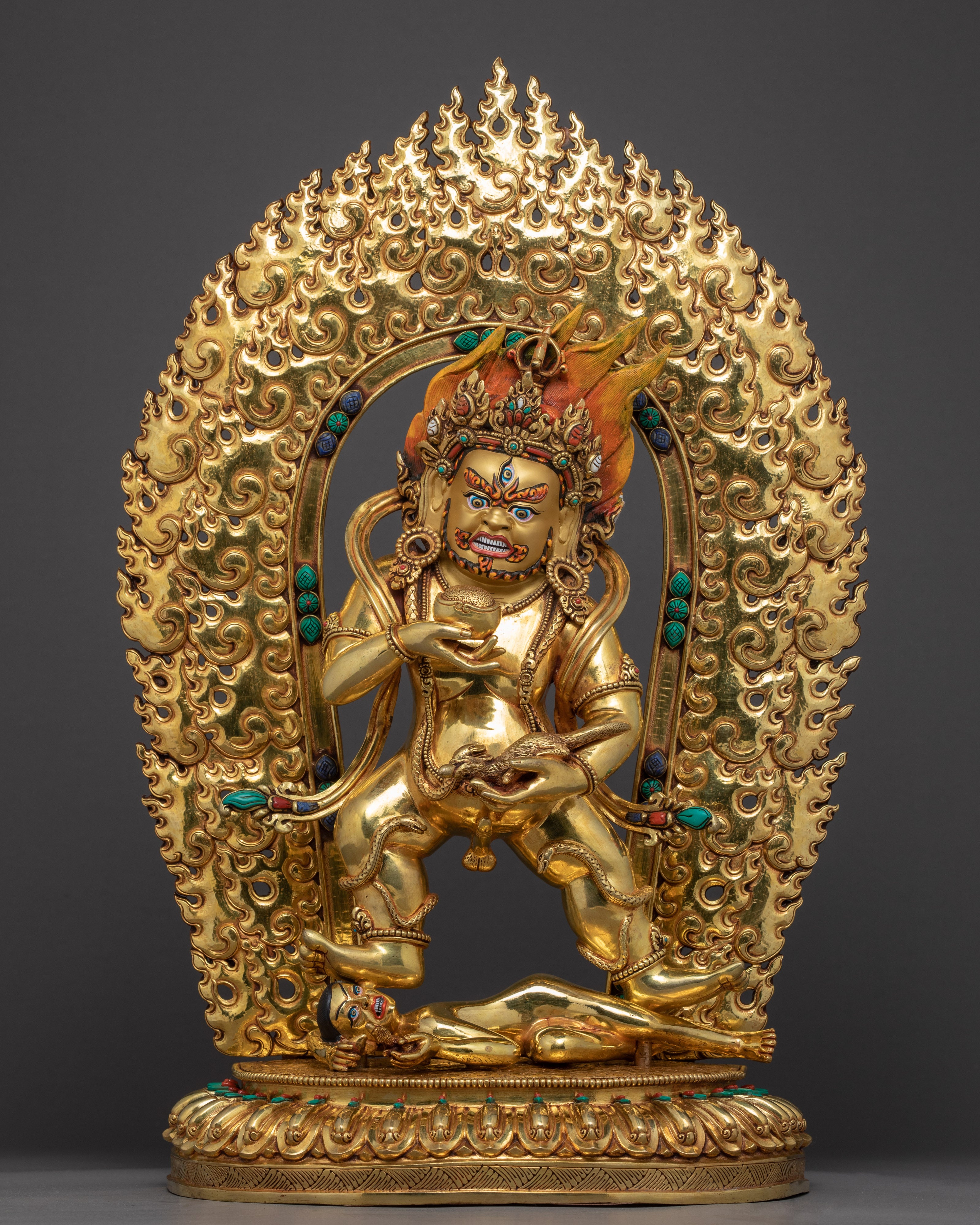 Black Jambhala Buddha Statue