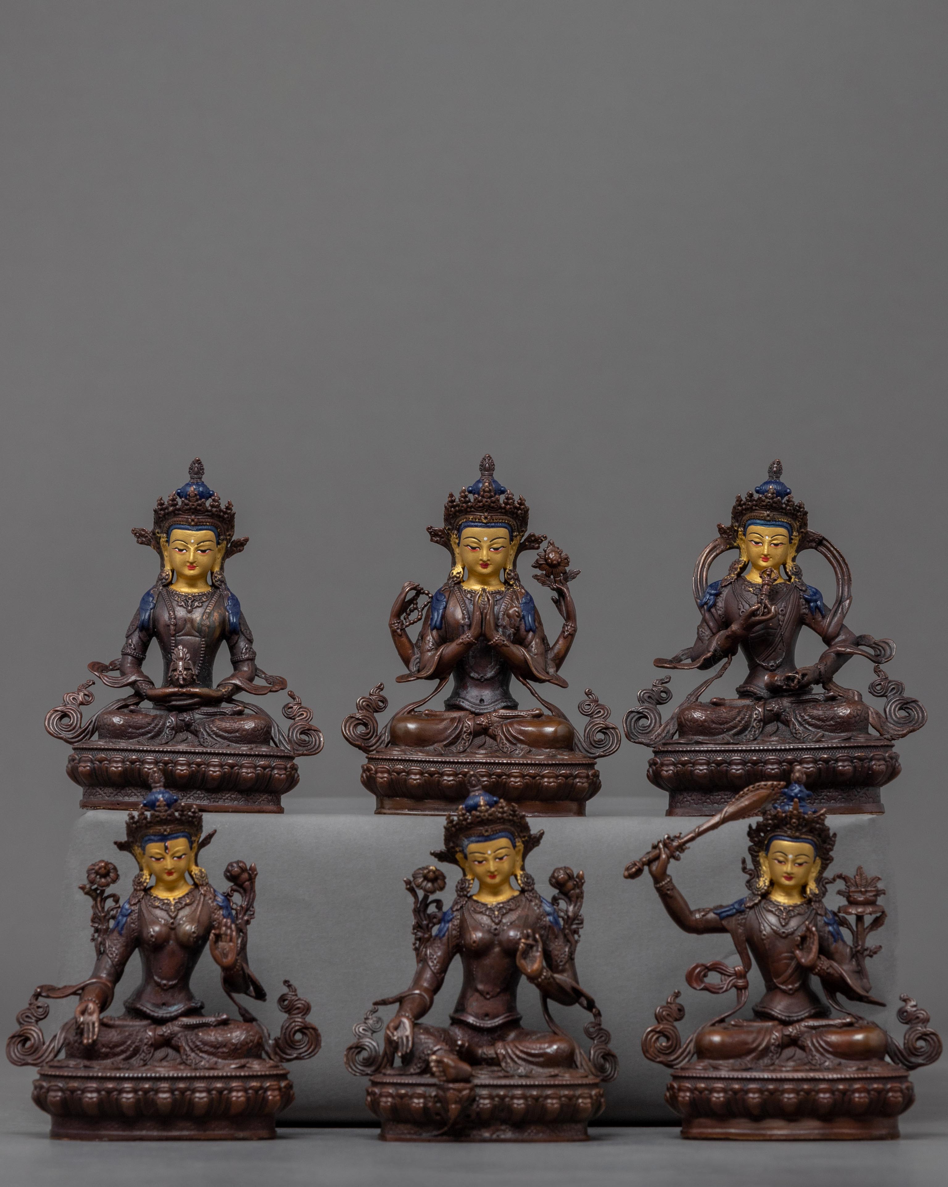 Mini Set of Boddhisattva Statue