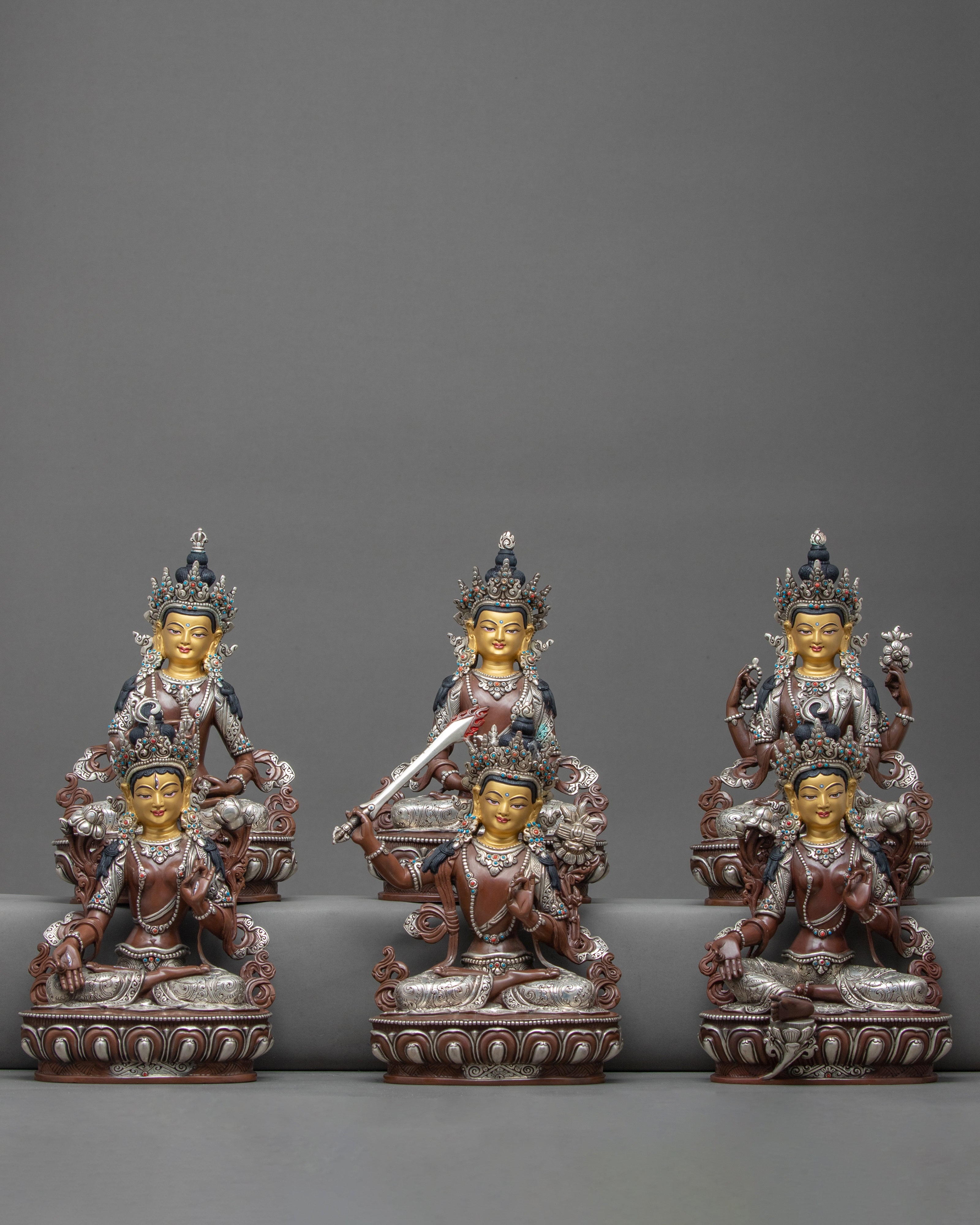 Bodhisattva Statue | Set of Deities | Finely Hand Carved Art