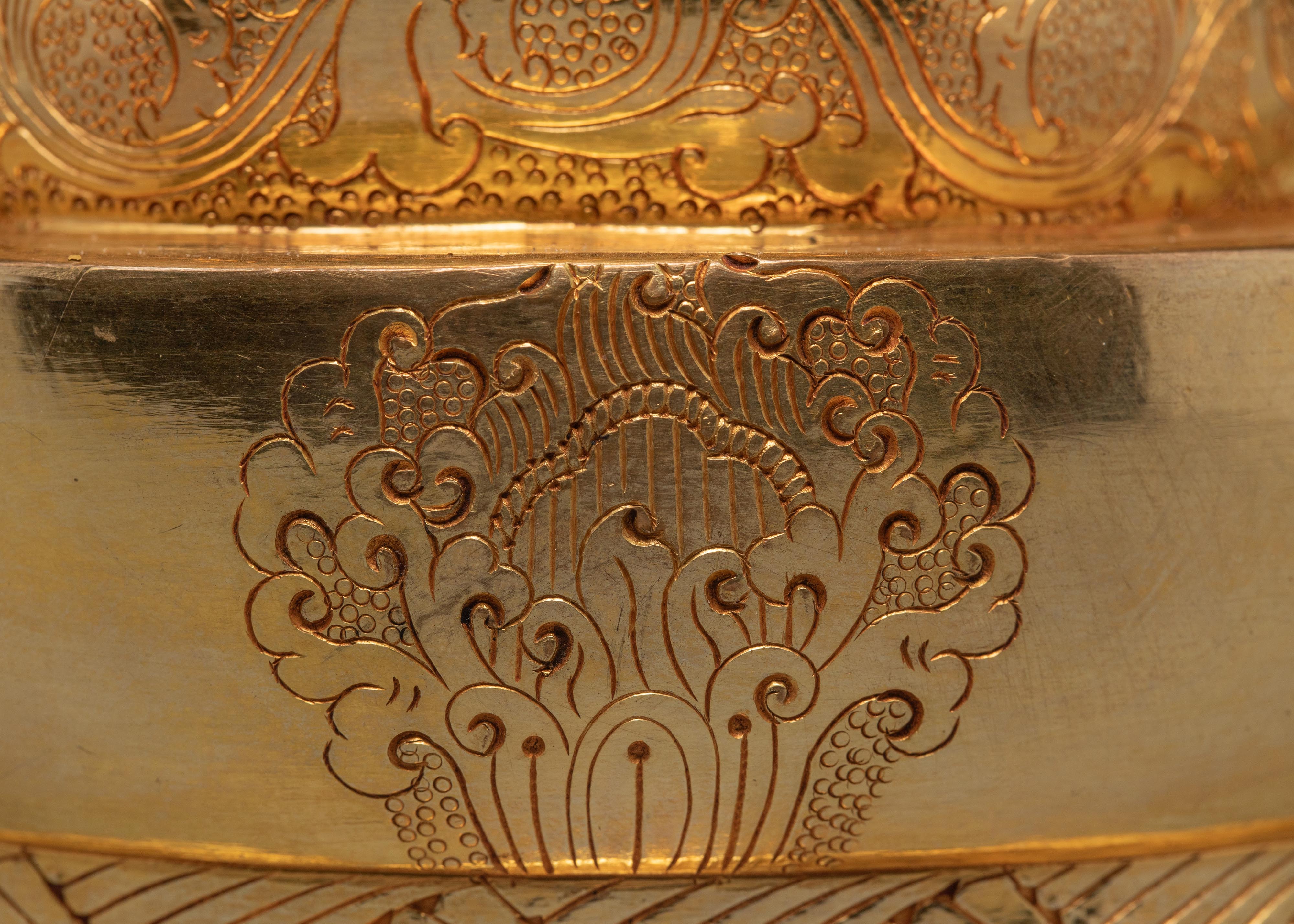 Four Armed Chenrezig | Tibetan Avalokiteshvara Gold Plated Statue