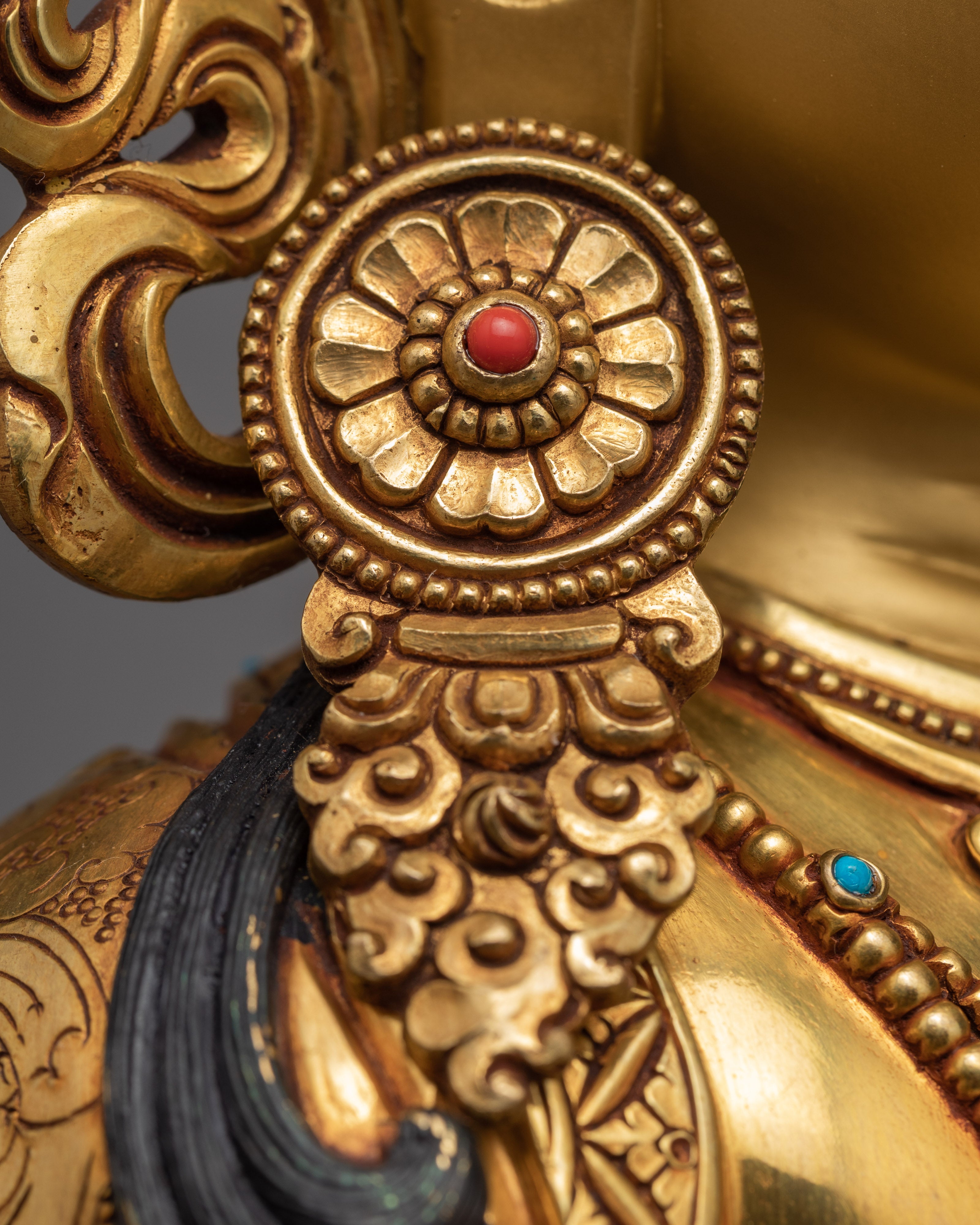Four-Armed Chenrezig Statue | Gold Plated Bodhisattva | Himalayan Art