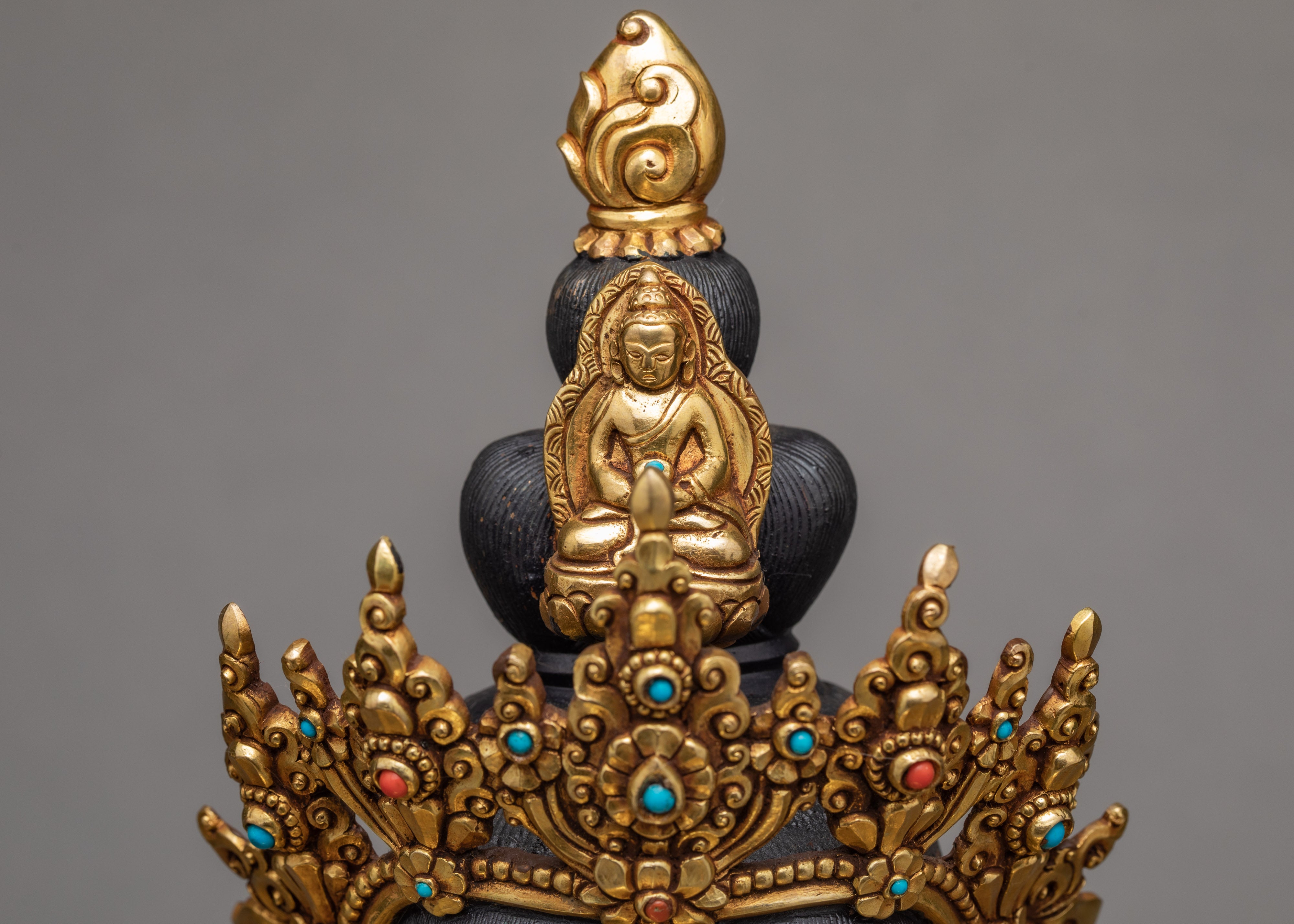 Four-Armed Chenrezig Statue | Gold Plated Bodhisattva | Himalayan Art