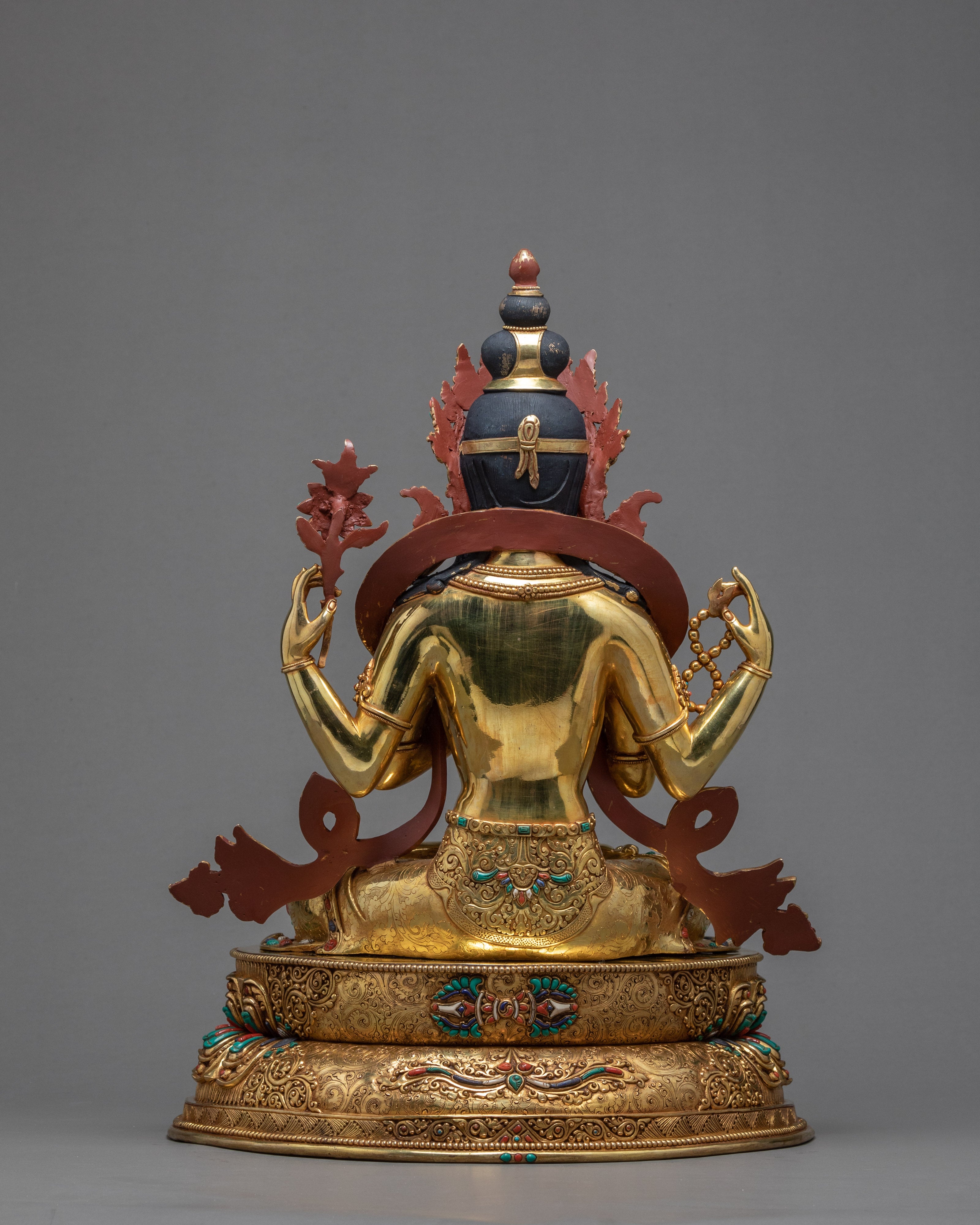 4 Arms Chenrezig | Tibetan Statue | Bodhisattva Of Compassion