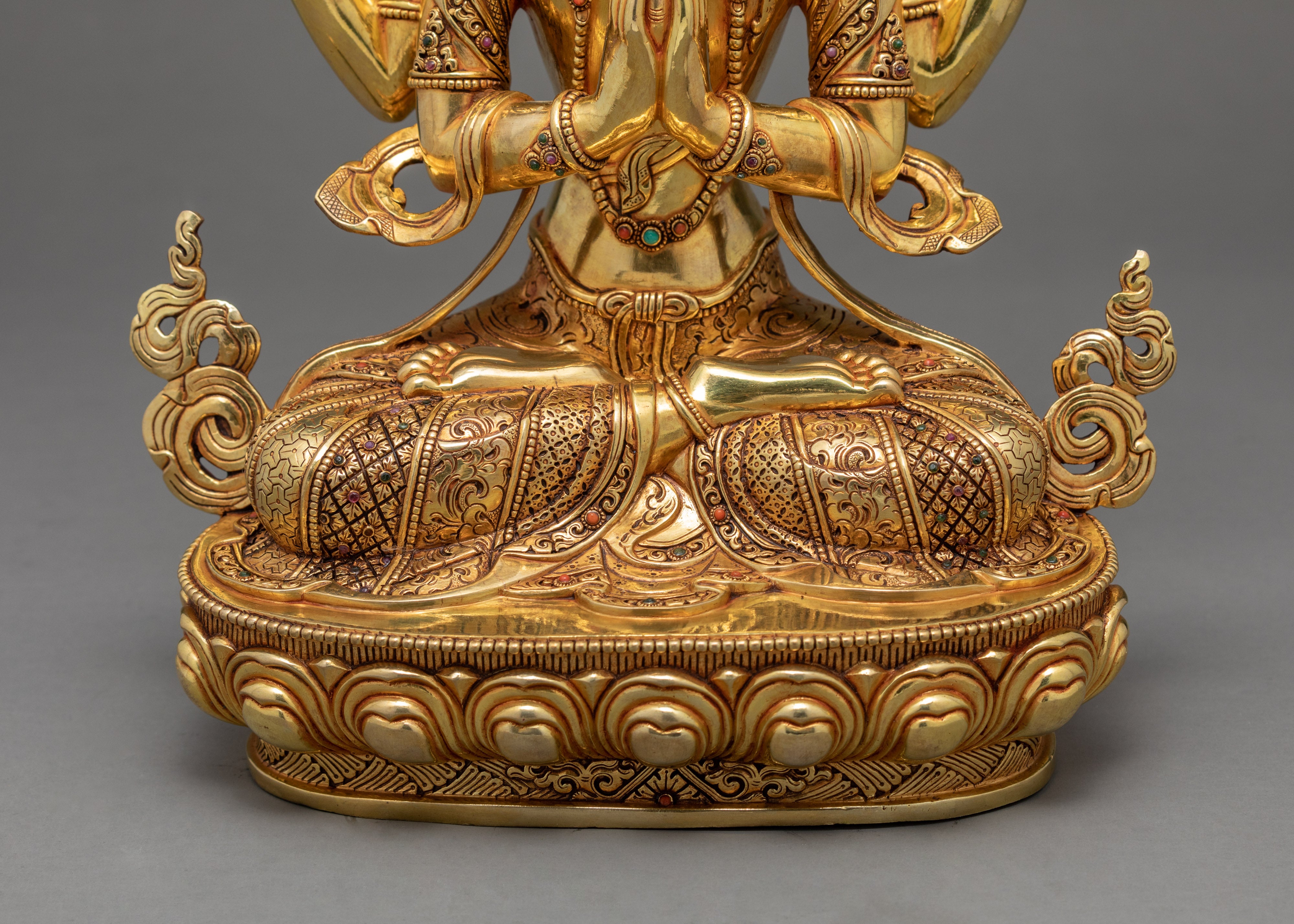 4 Armed Avalokiteshvara | Tibetan Chenrezig Statue