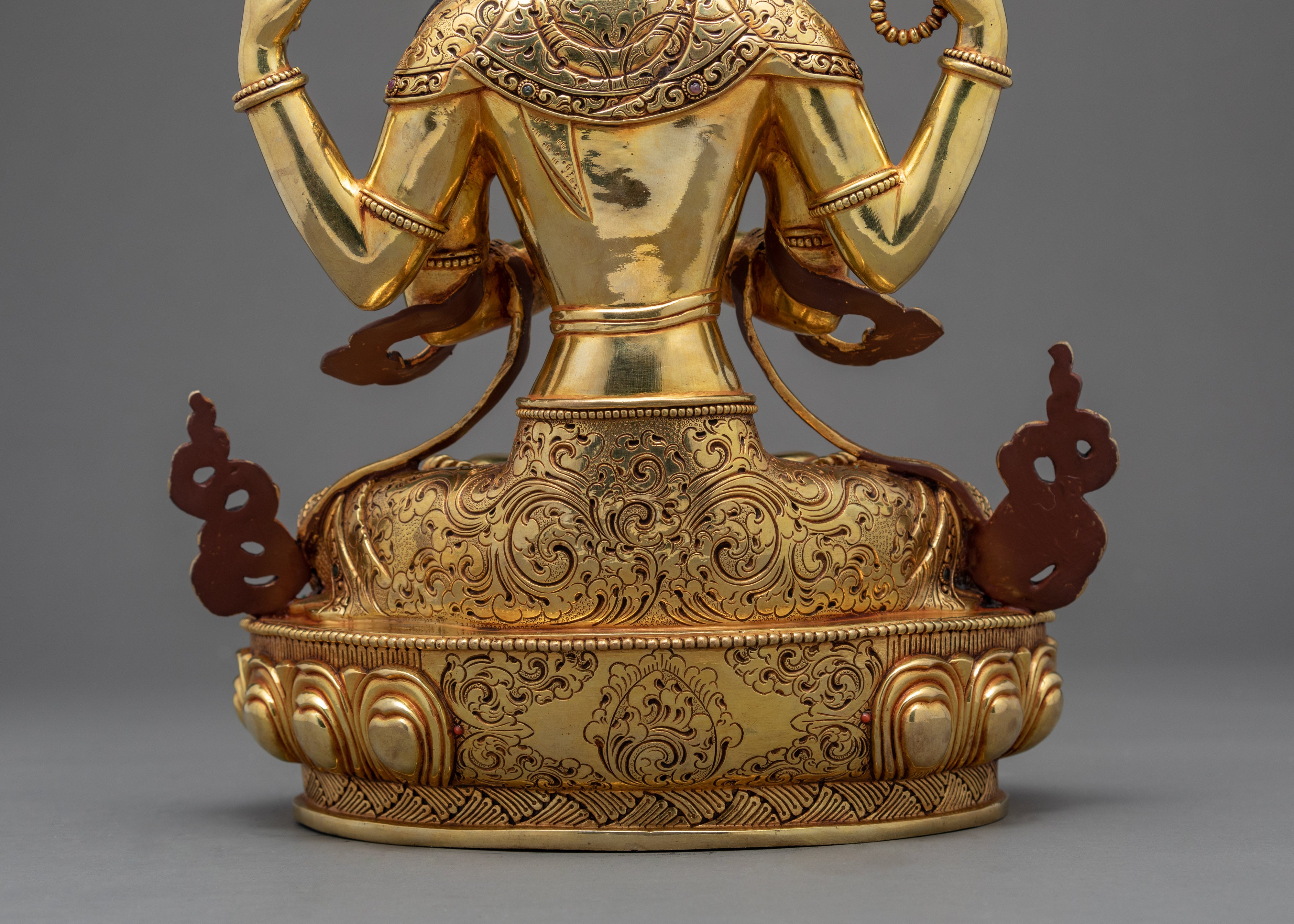 4 Armed Avalokiteshvara | Tibetan Chenrezig Statue