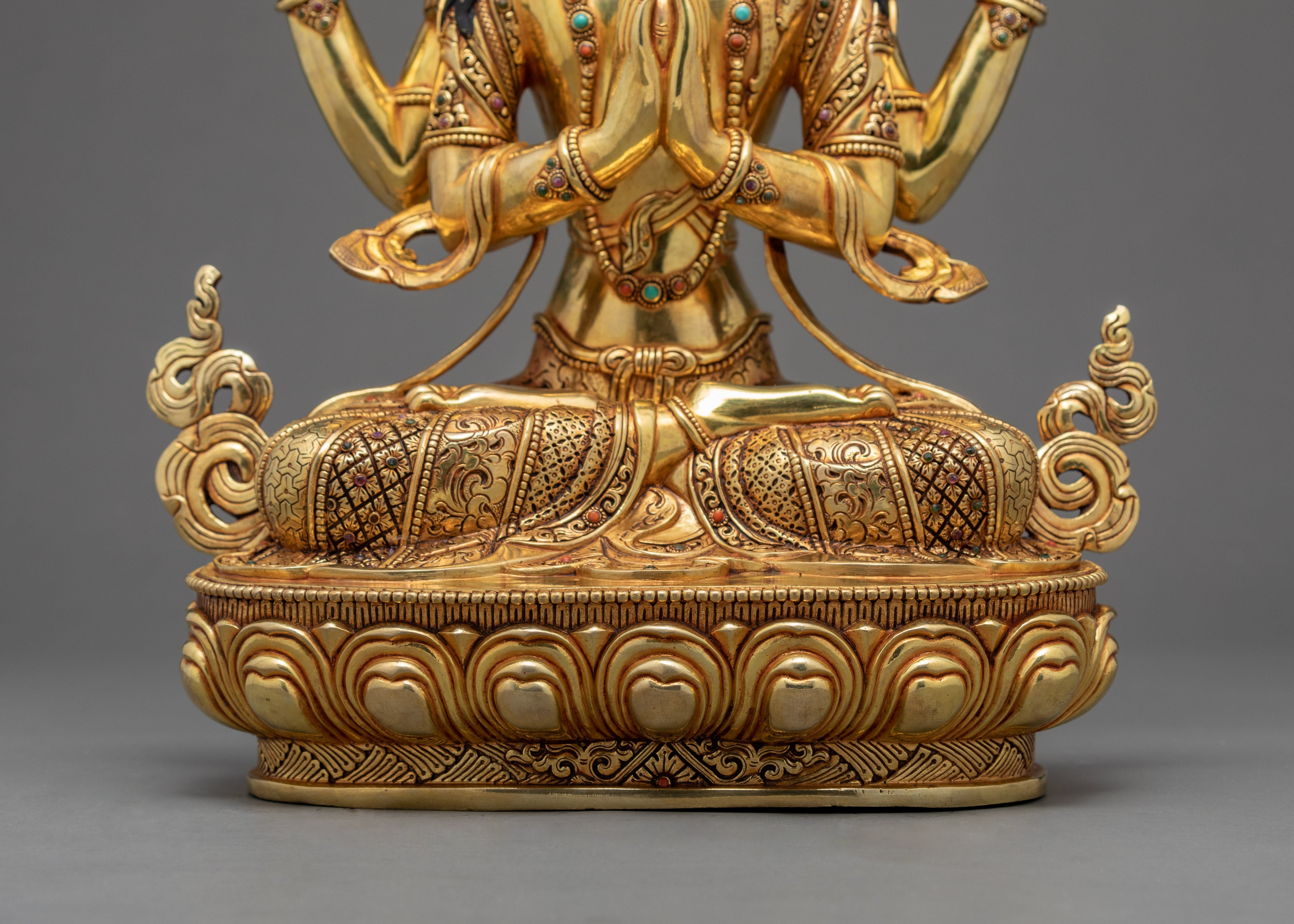 4 Armed Avalokiteshvara | Tibetan Chenrezig Statue