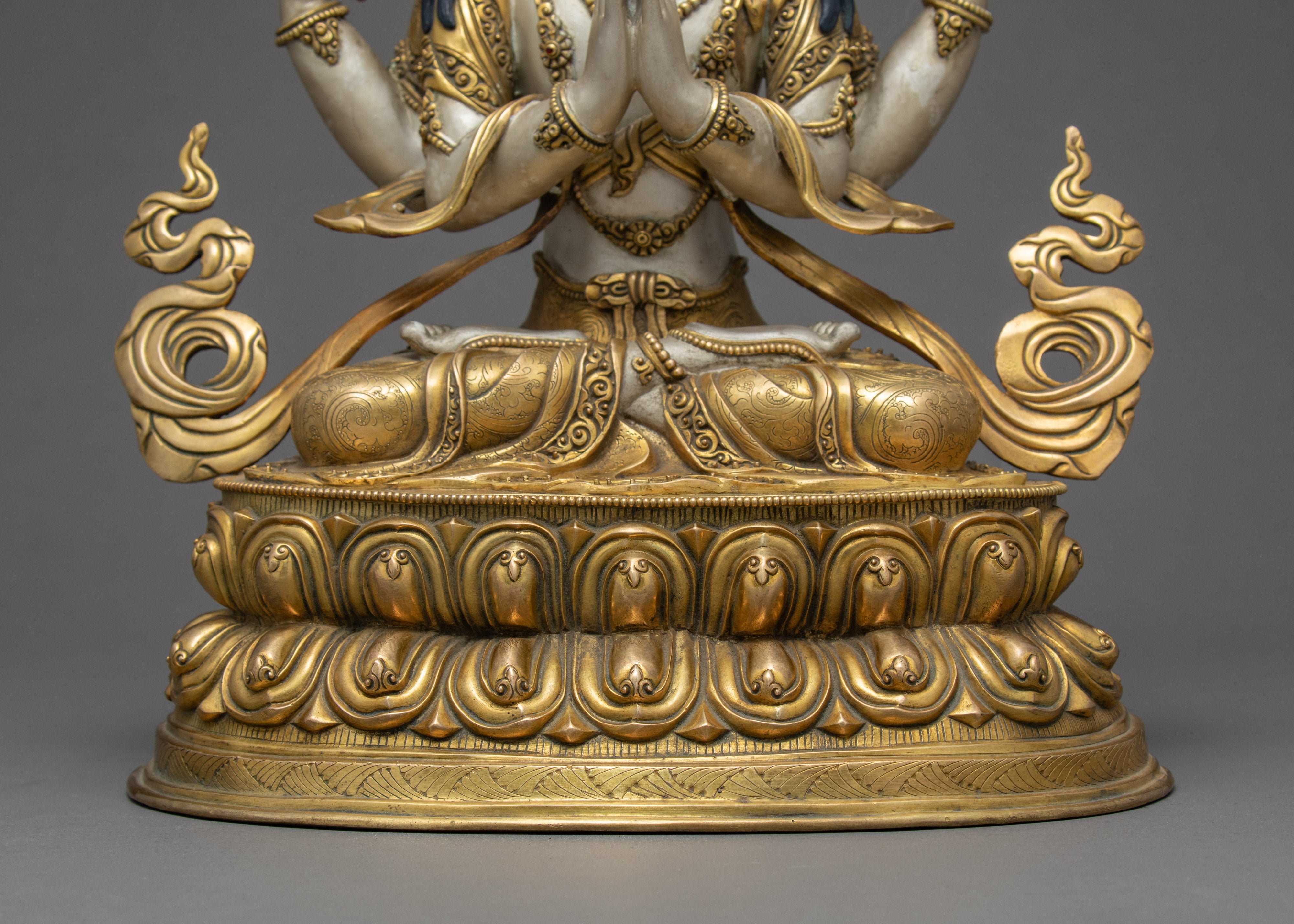 Avalokiteshvara Sculpture | Tibetan Bodhisattva Statue