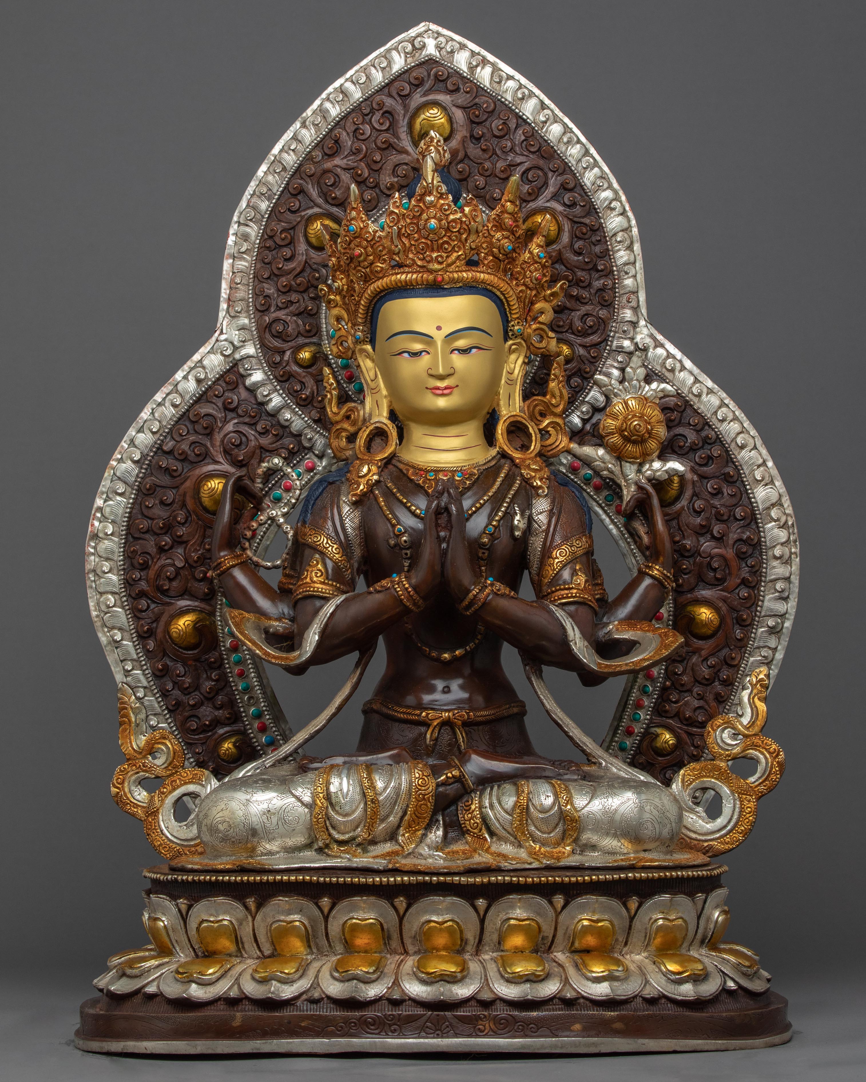 Bodhisattva Chenrezig Art Sculpture