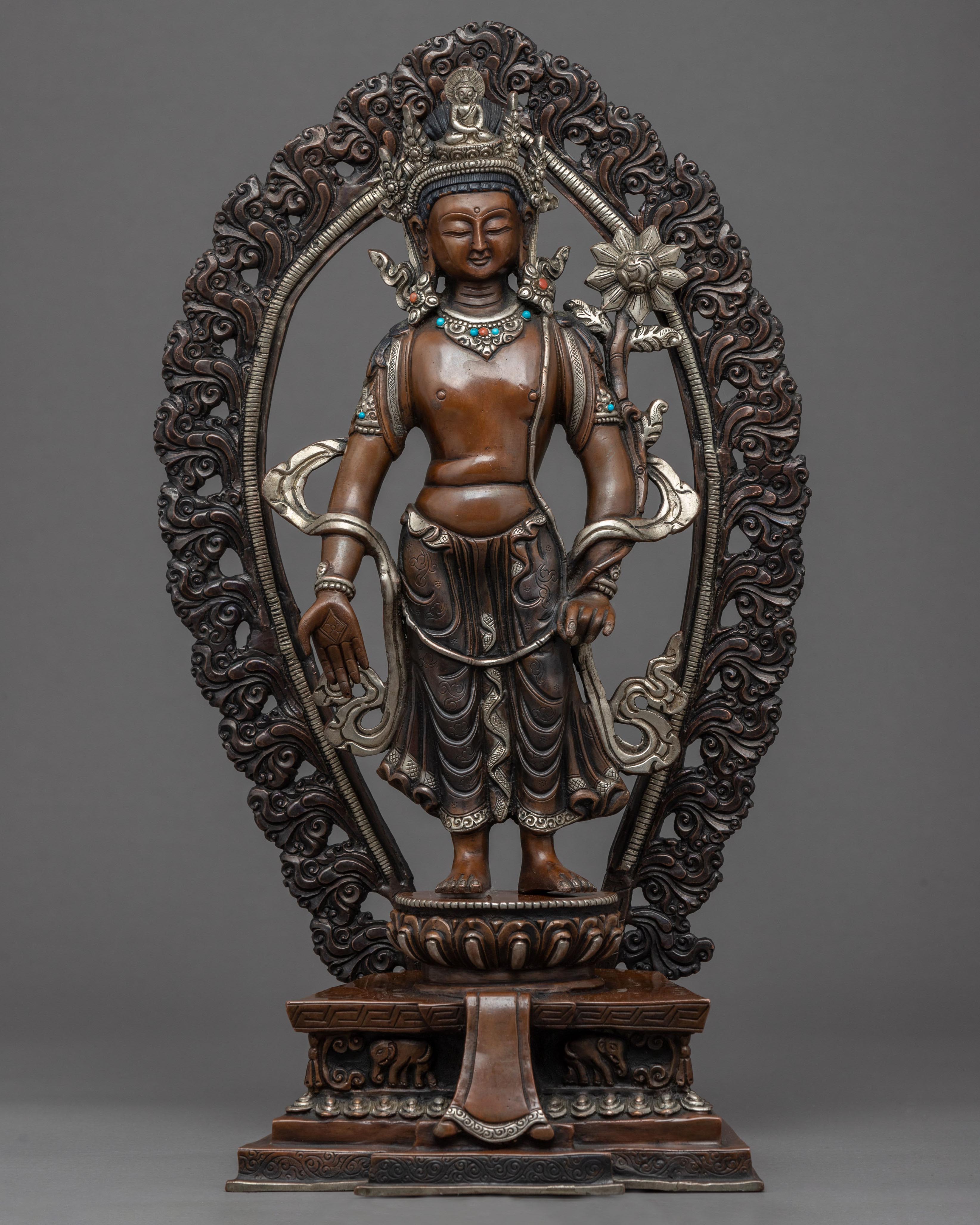 Standing Chenrezig Sculpture