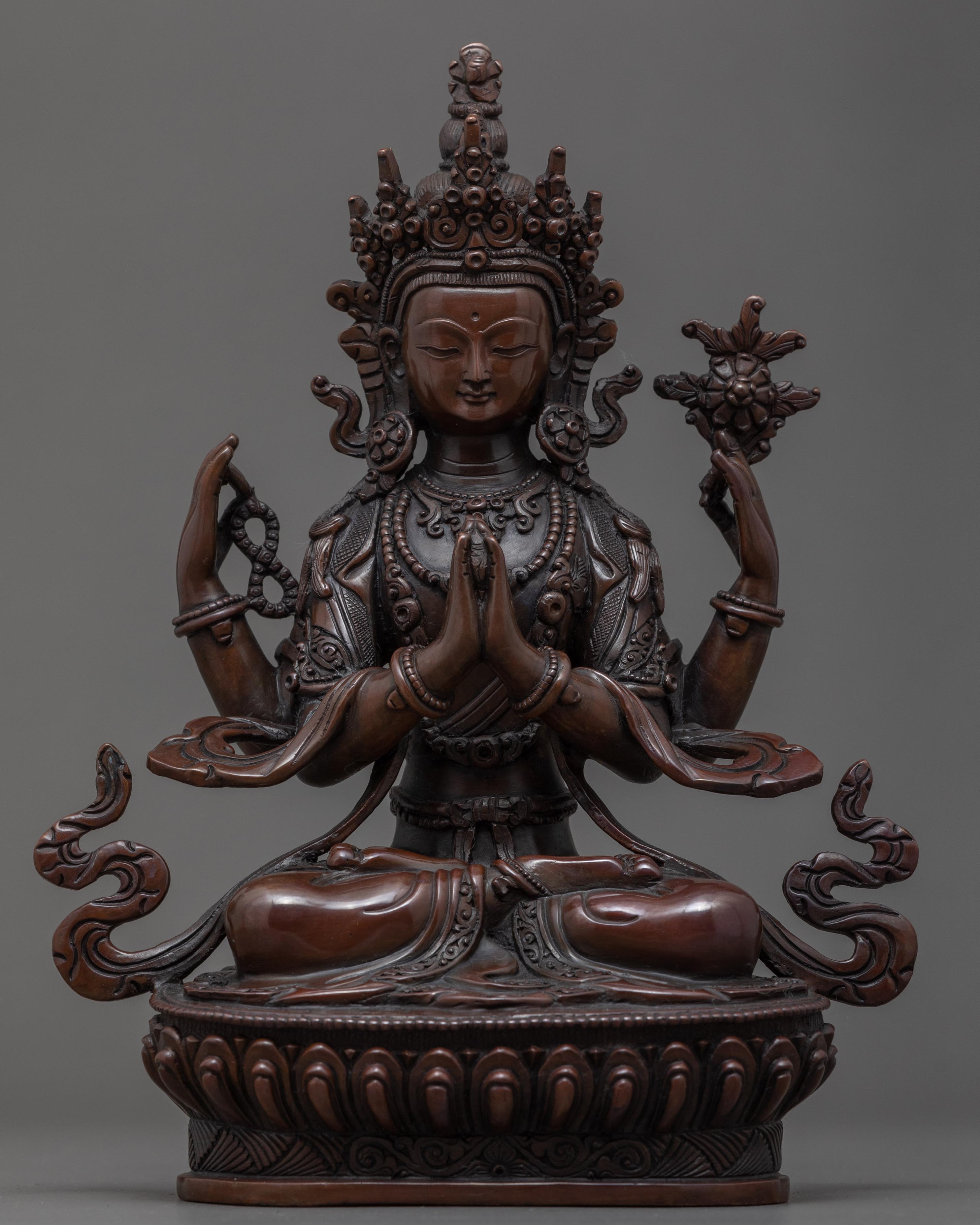Chenrezig Tibetan Sculpture