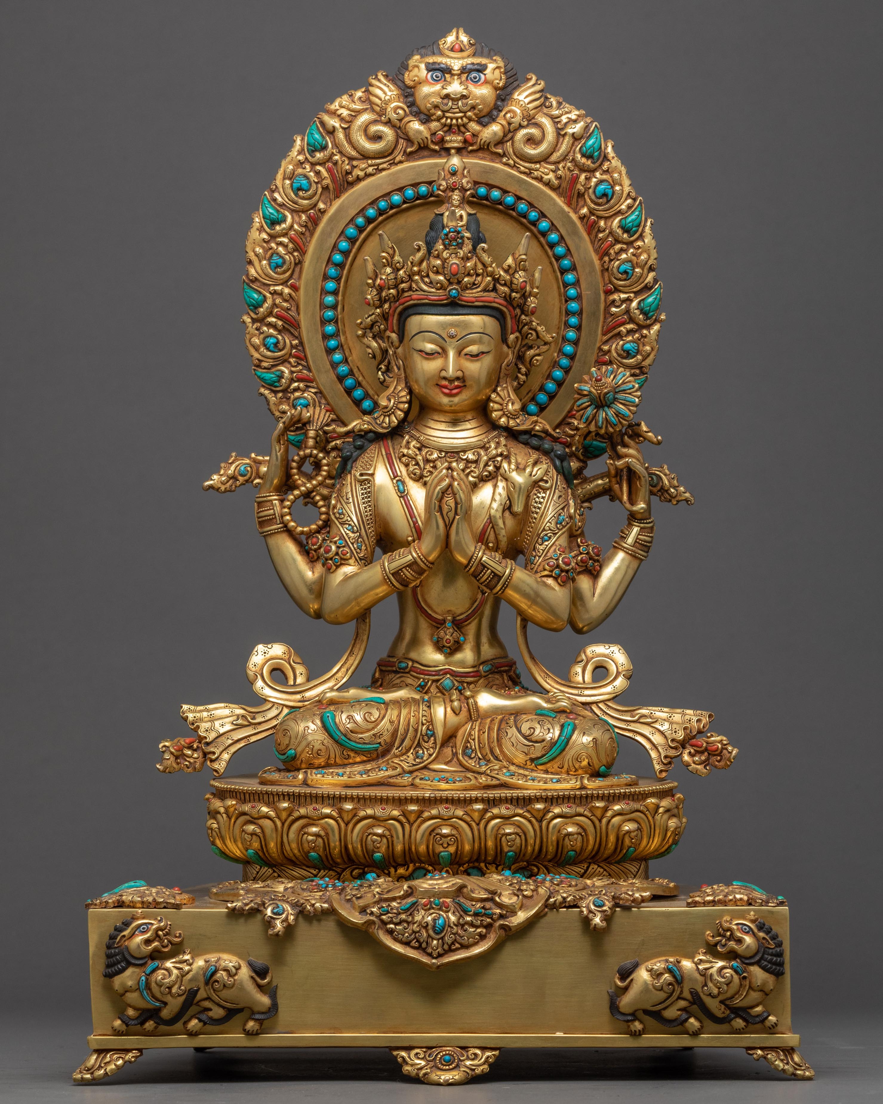 Chenrezig Throne Sculpture