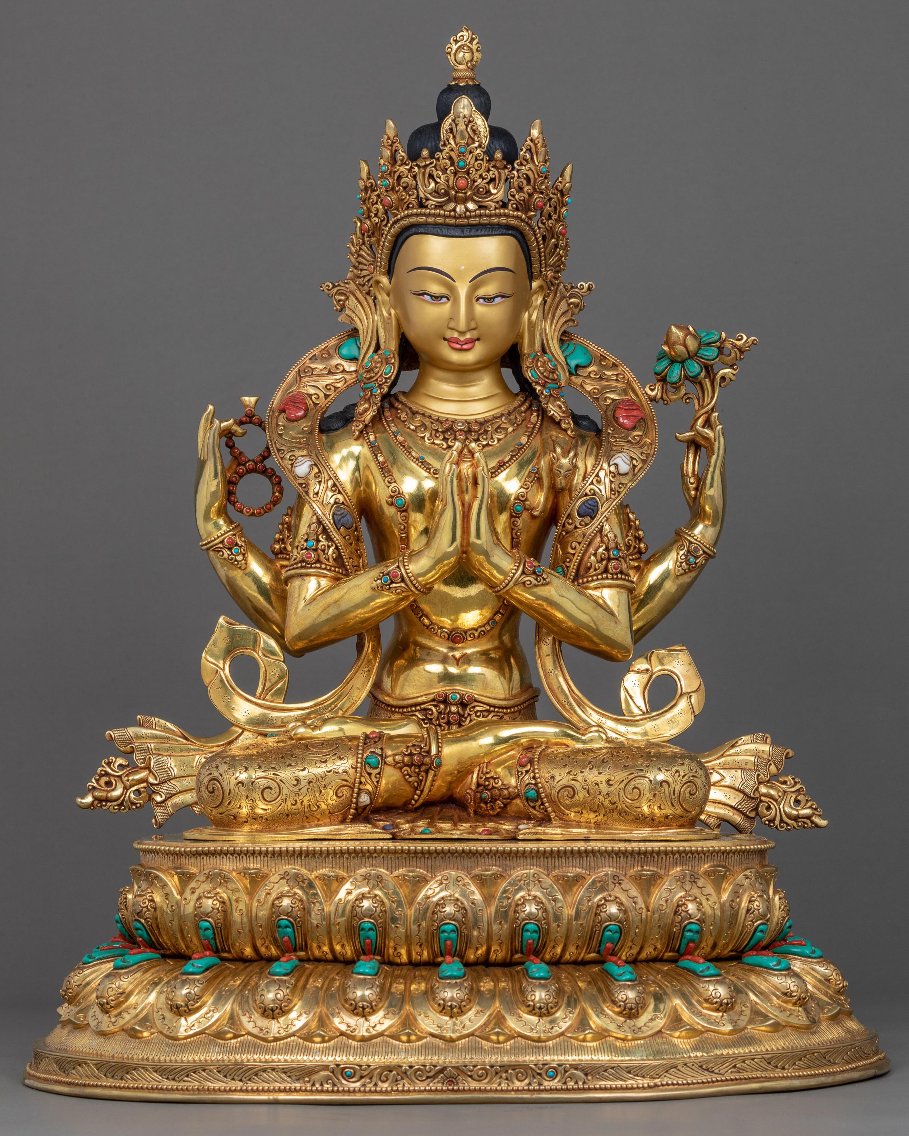 Four Arm Chenrezig Sculpture
