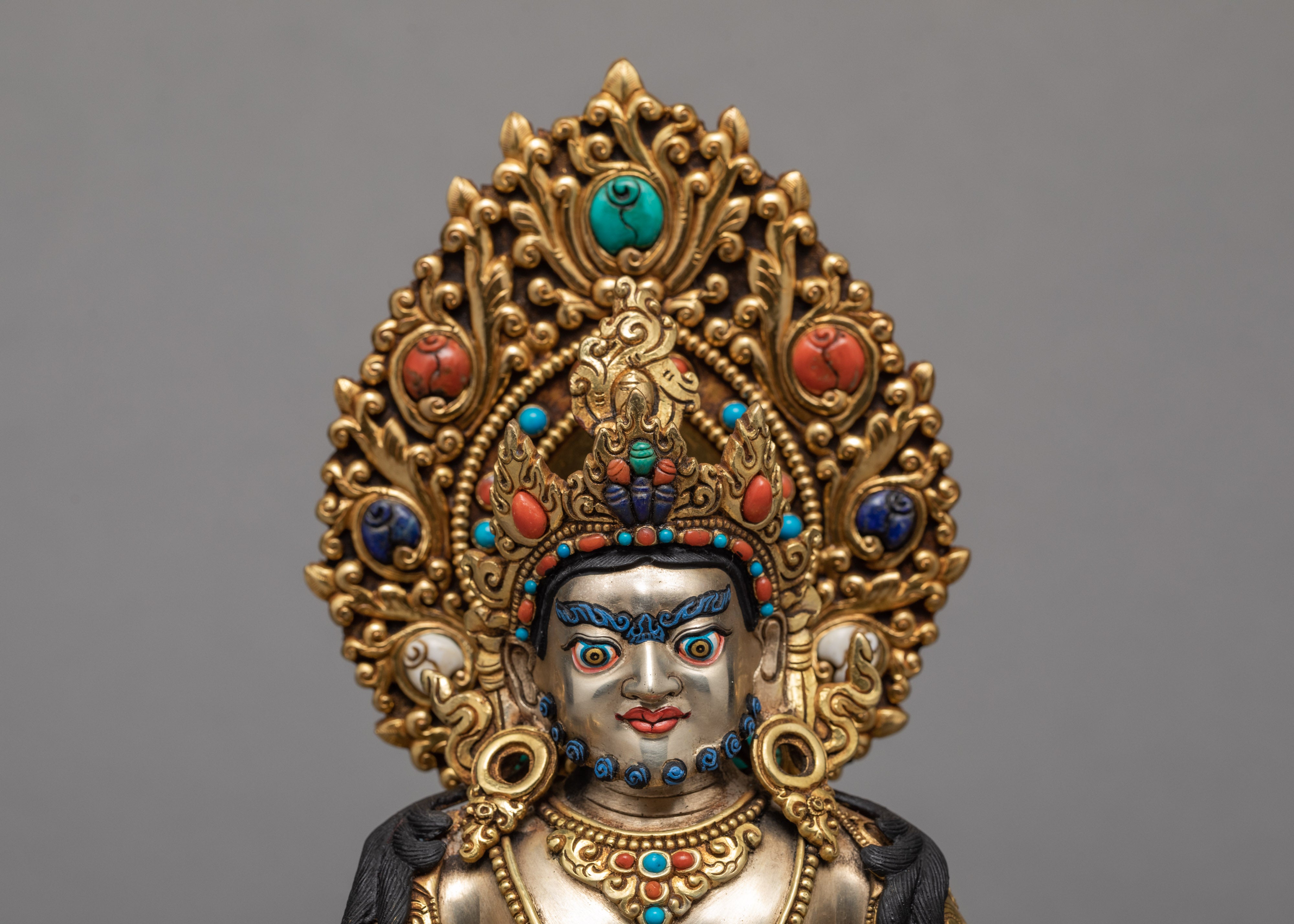Dzambala Statue | Plated With Gold And Silver Statue