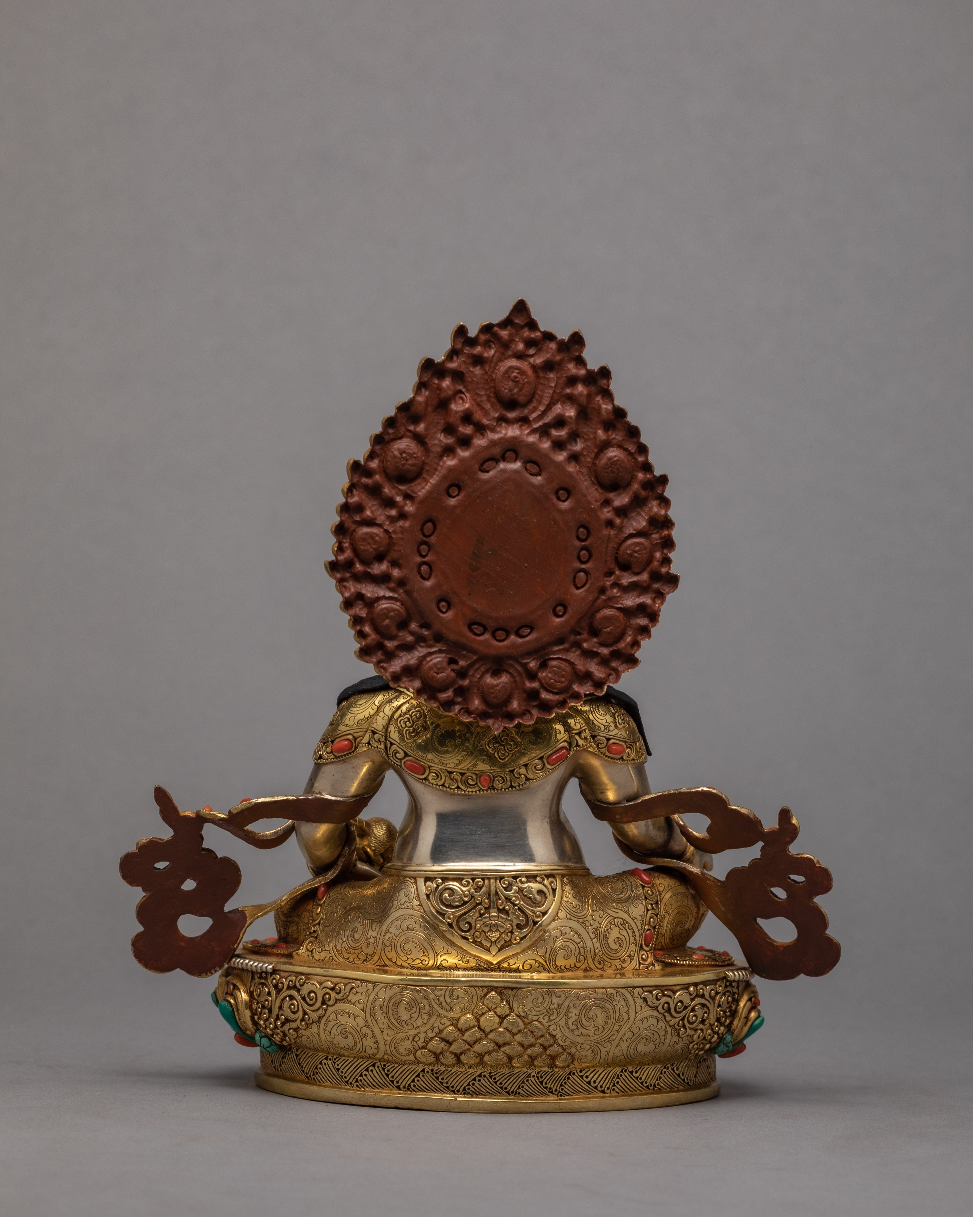 Dzambala Statue | Plated With Gold And Silver Statue