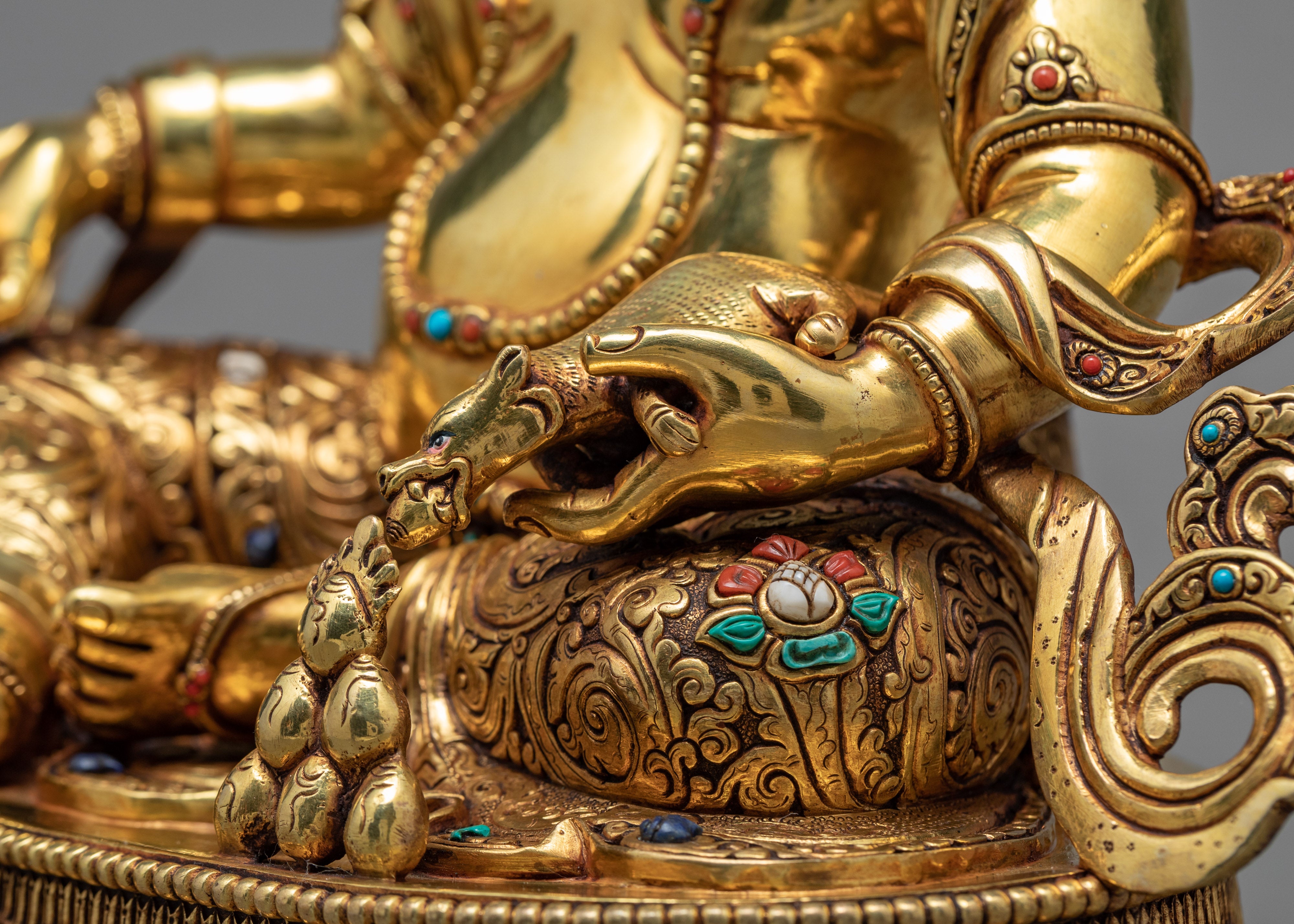 Dzambhala Statue | Wealth Deity | Tibetan Buddhist Sculpture
