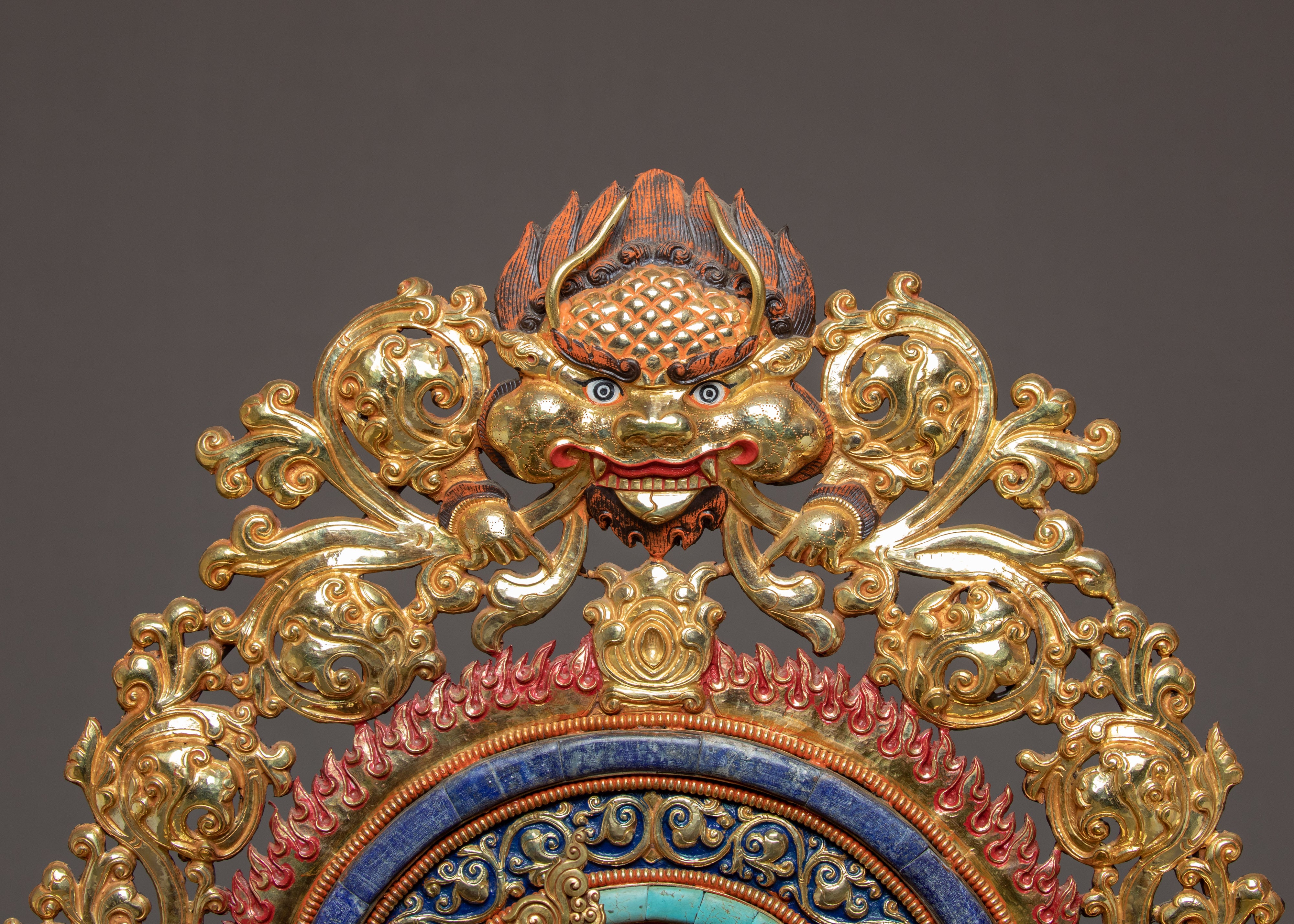 Magnificently Hand Curated Life Size Statue of Dzambhala, The Wealth Deity