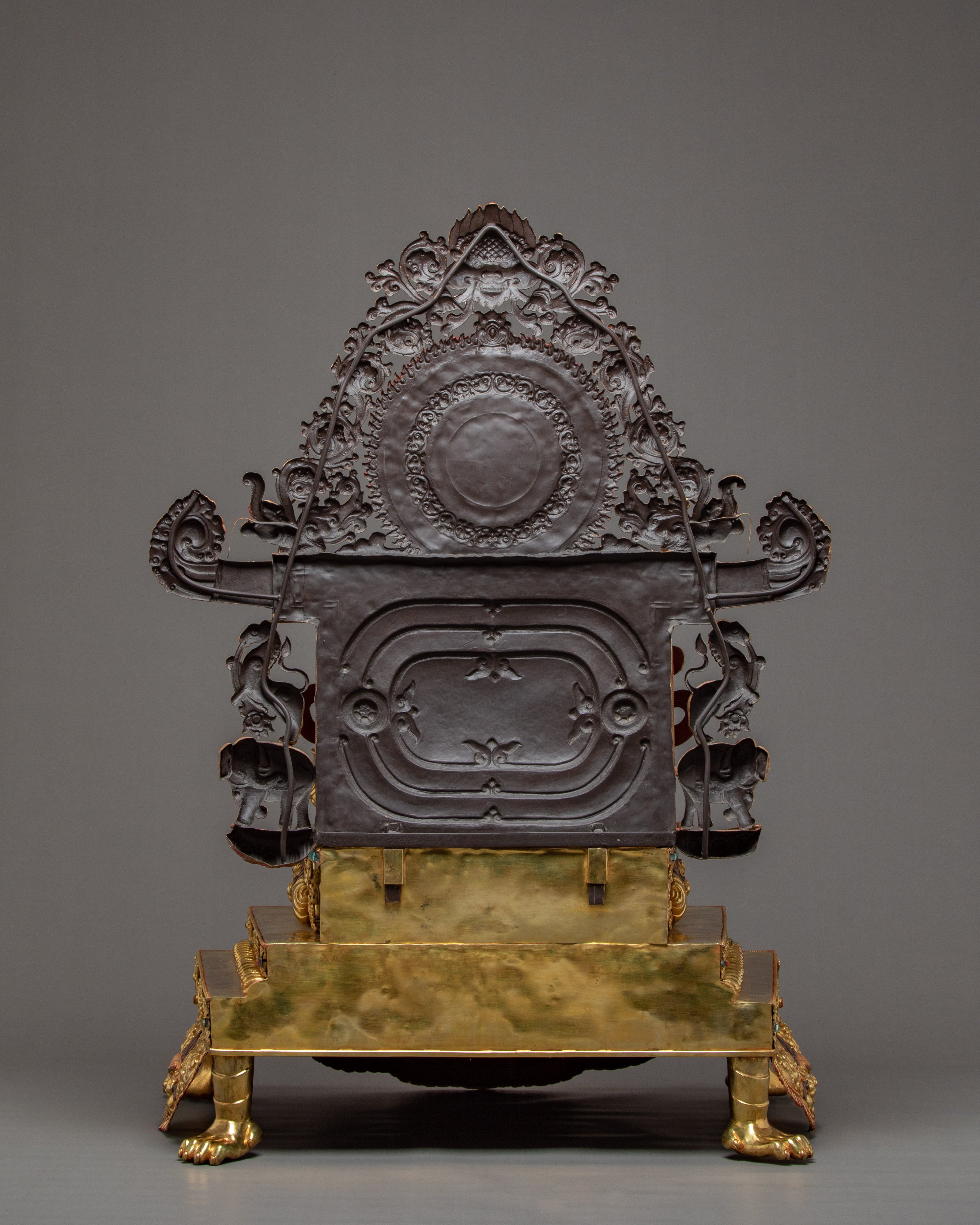 Magnificently Hand Curated Life Size Statue of Dzambhala, The Wealth Deity