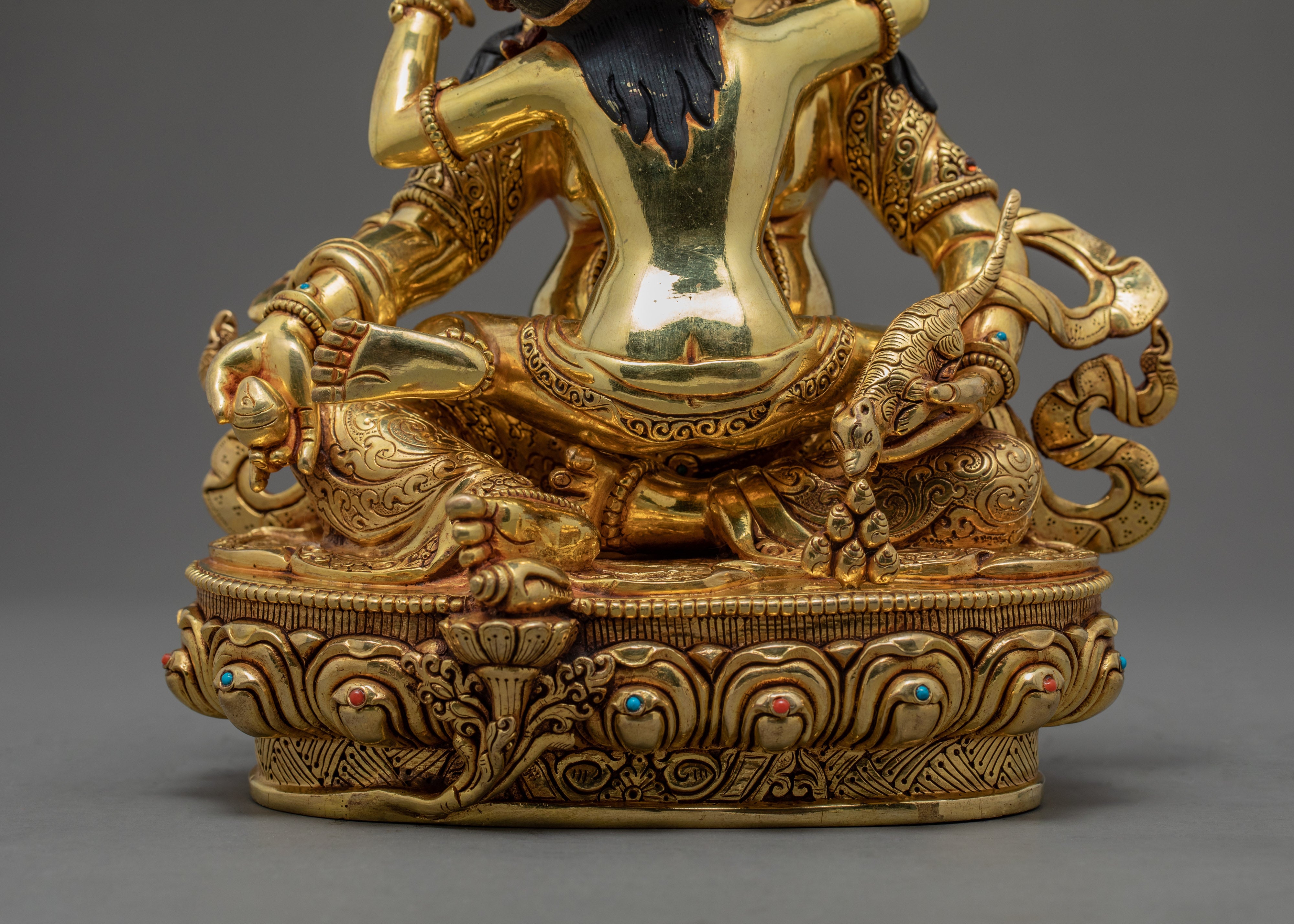 Dzambhala Jambhala Statue | Wealth Deity With Consort