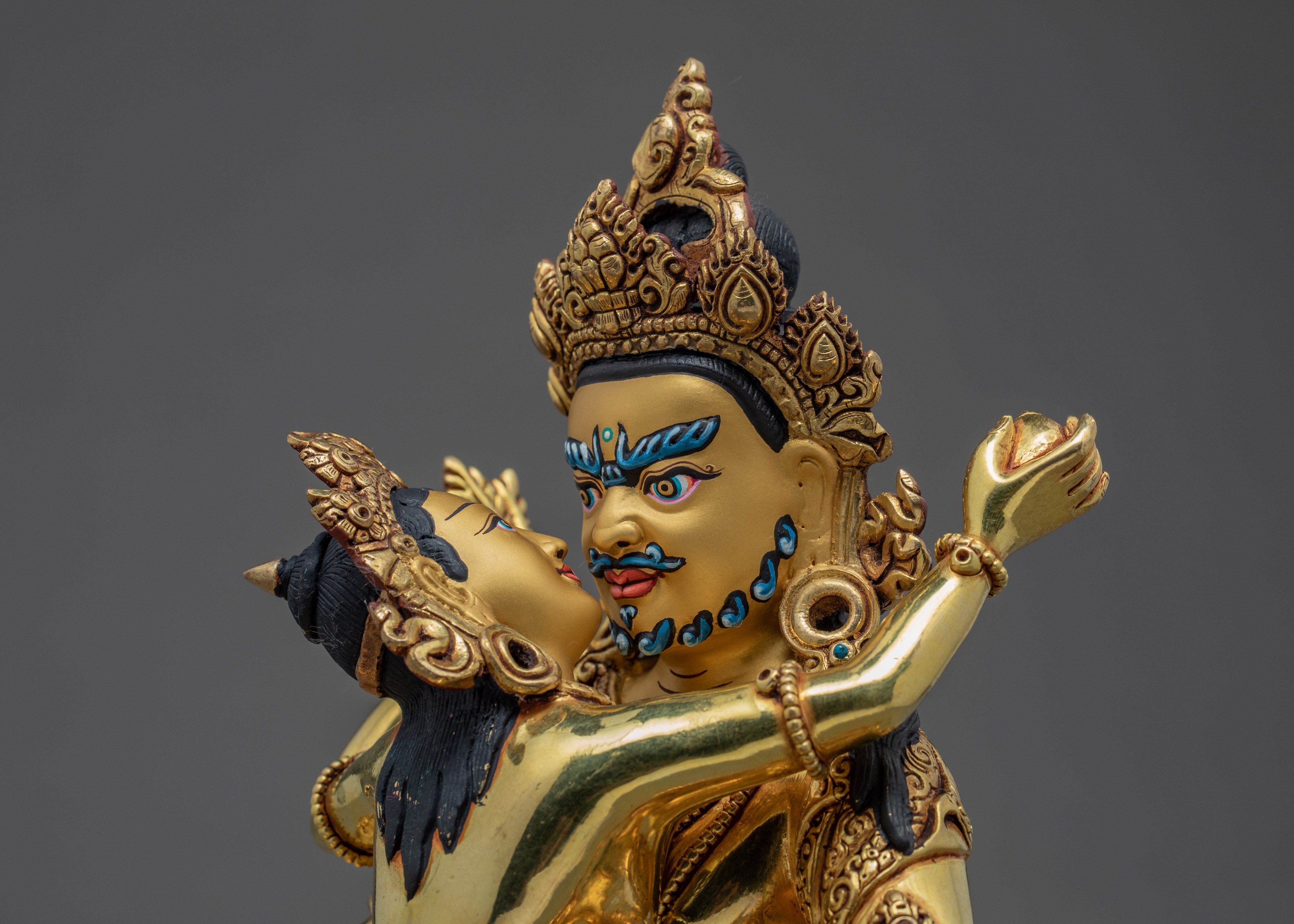 Dzambhala Jambhala Statue | Wealth Deity With Consort